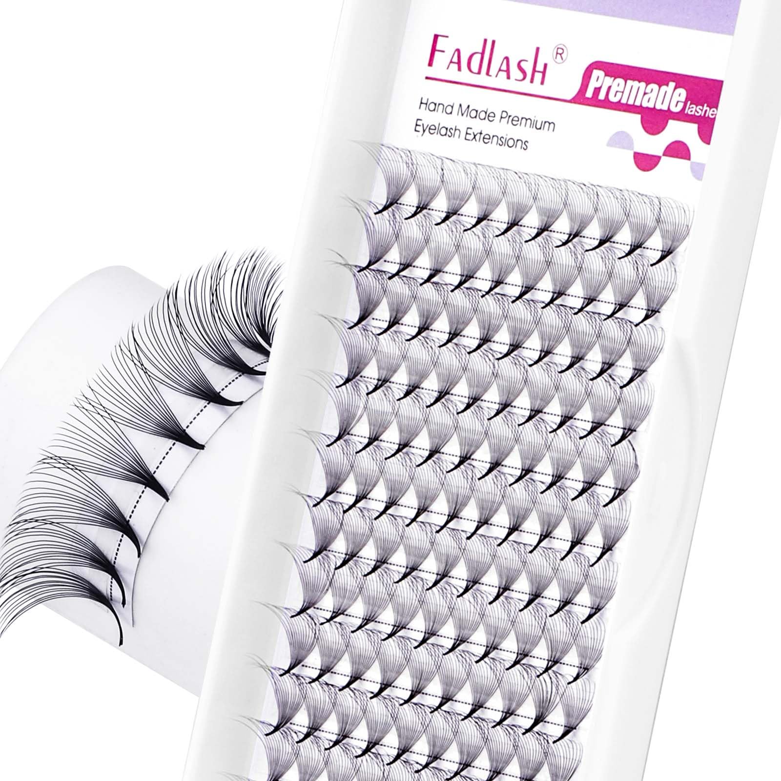 Volumen Ruso 10D 0.07mm C Curl 15mm Prefabricados Extensiones de Pestañas Volume Lashes Extension Ruso Pestañas — view 99