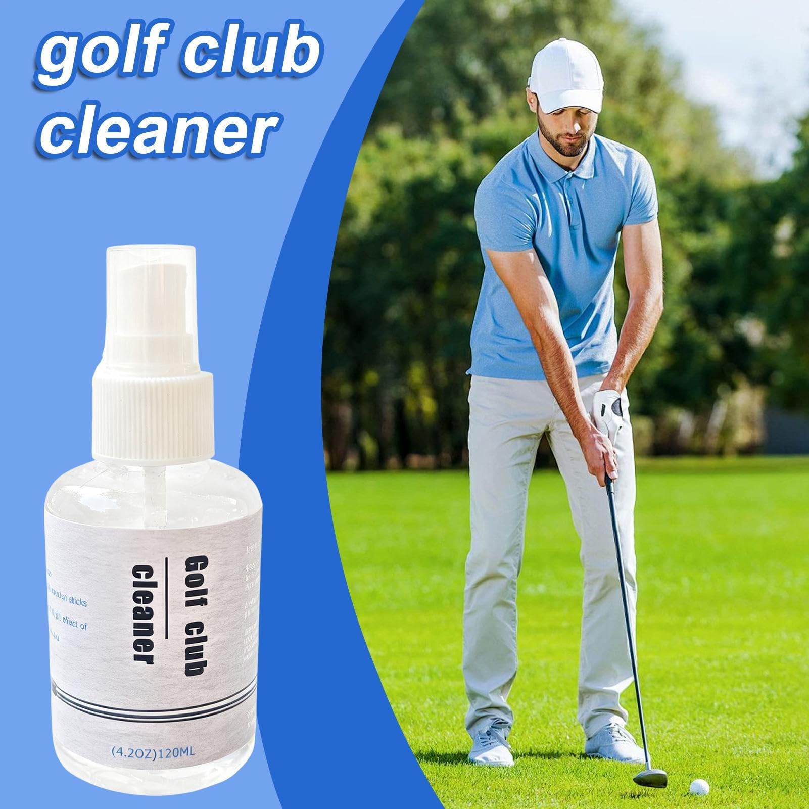 Pulidor de palos de golf - Kit de limpieza de palos en spray invisible de secado rápido y suave | Para hombres, mujeres, golfistas, padres y aficionados a los deportes al aire libre y en interiores.