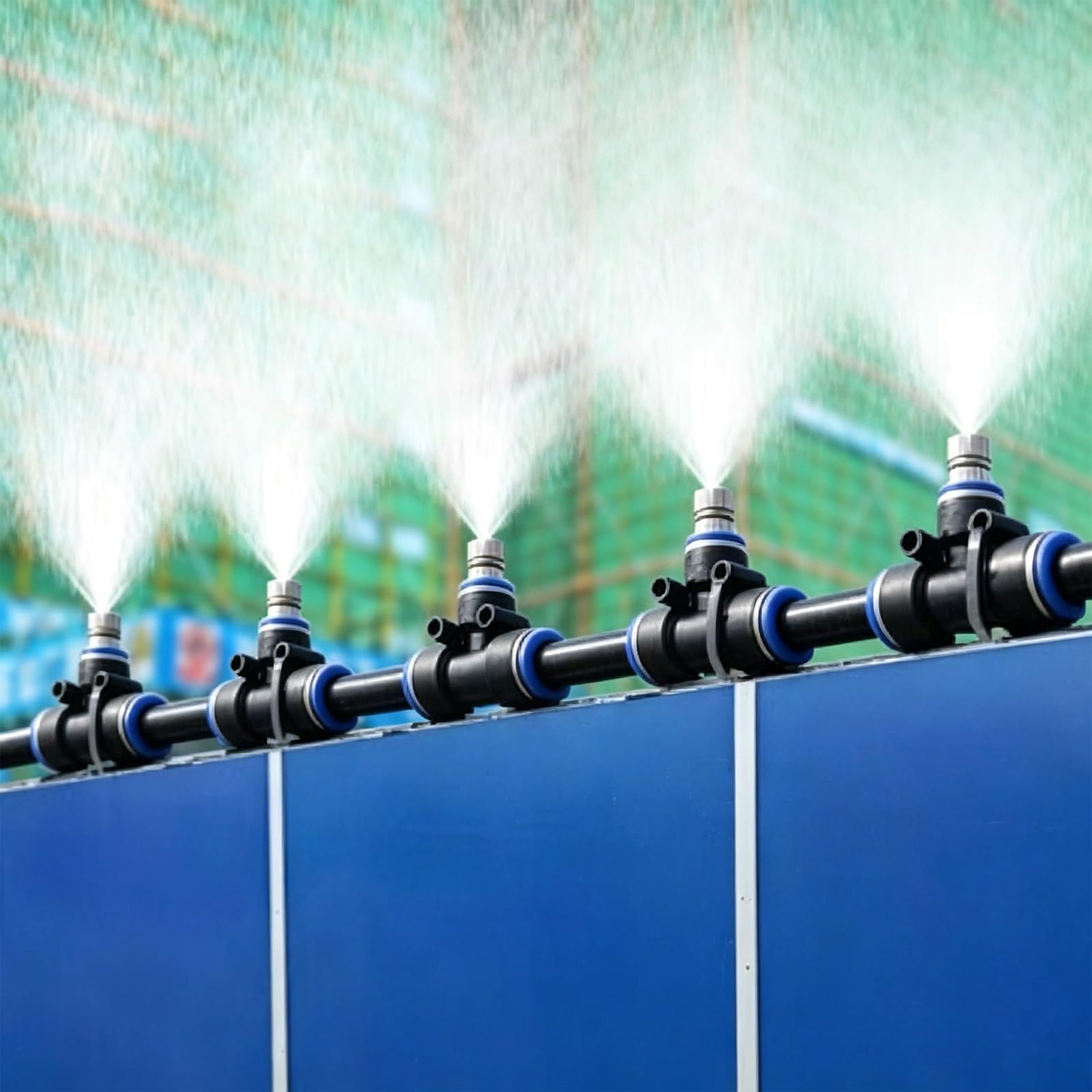 Kit di irrigazione a sprinkler Kit Di Micro-irrigazione A Spruzzo Regolabile; Sistemi Nebulizzazione Il Raffrescamento Giardini, Serre E Patii Con Raccordi A T A Innesto(1pack,20m/65.6ft/787.4in)