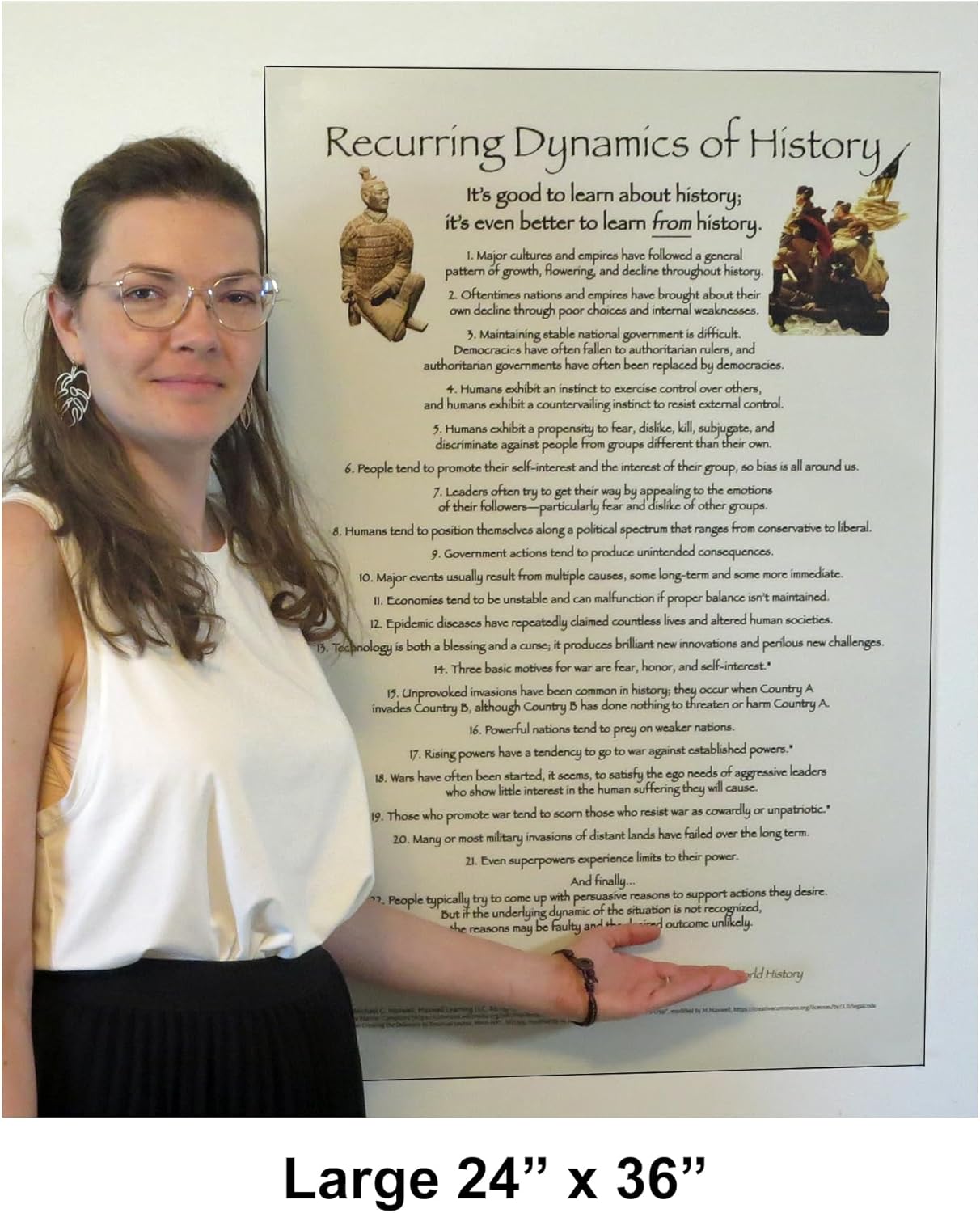 Maxwell Learning Recurring Dynamics of History Poster (Large 24" x 36")