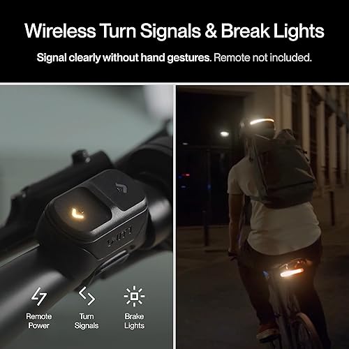 Miniatura 5 de Luz inteligente UNIT 1 | Señales de giro LED inalámbricas y luz de freno | Recargable por USB-C | Montaje magnético | Compatible con control remoto