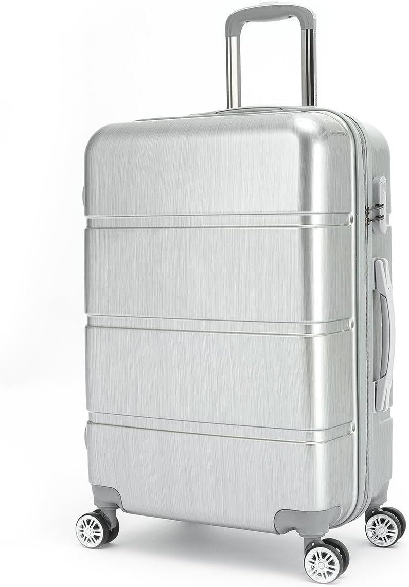 Compaclite Passenger ABS + PC Spinner 28 inch / Strong Lightweight Luggage, Silver
