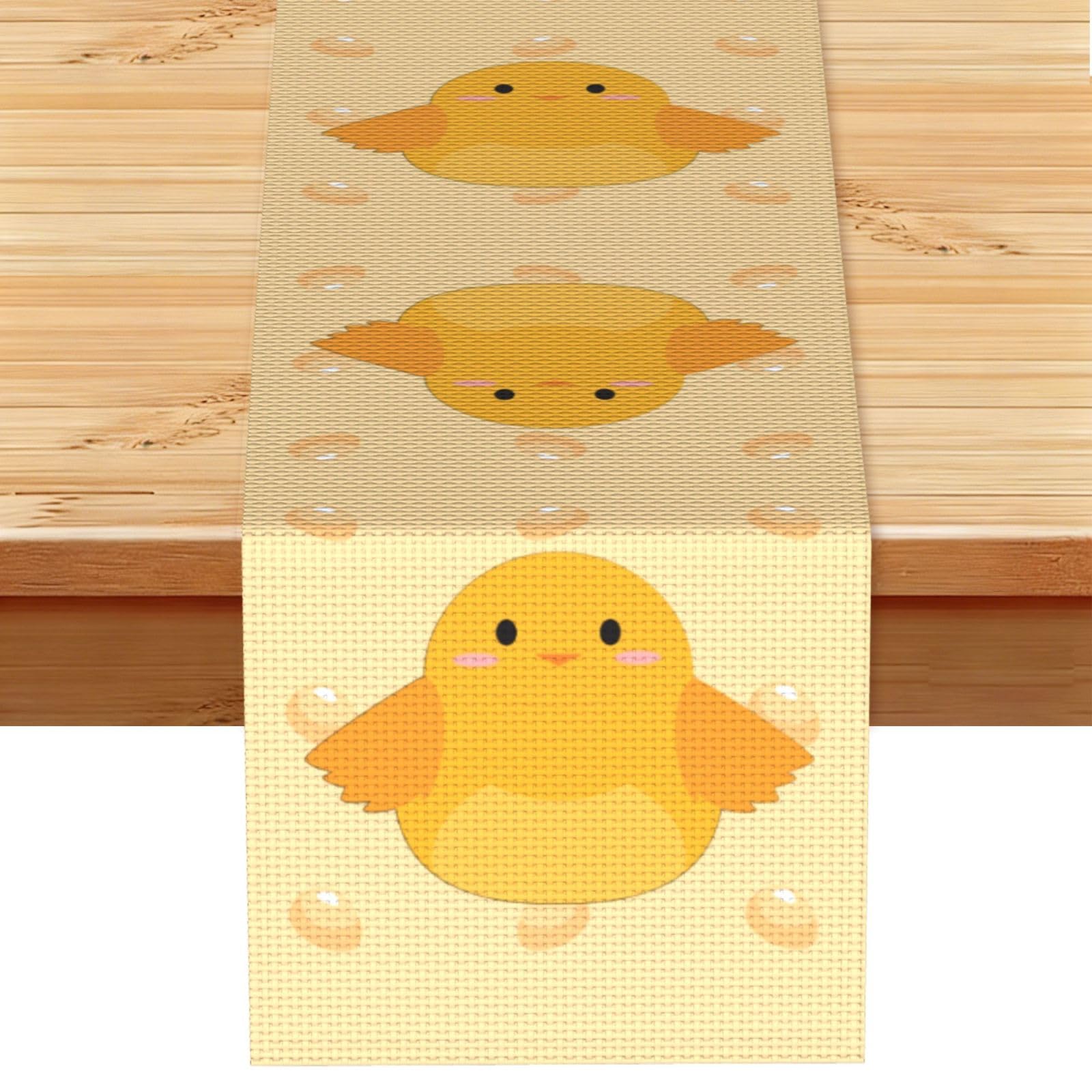 cartoon chick Linen Feel Table Runner Wedding Party Home Decoration