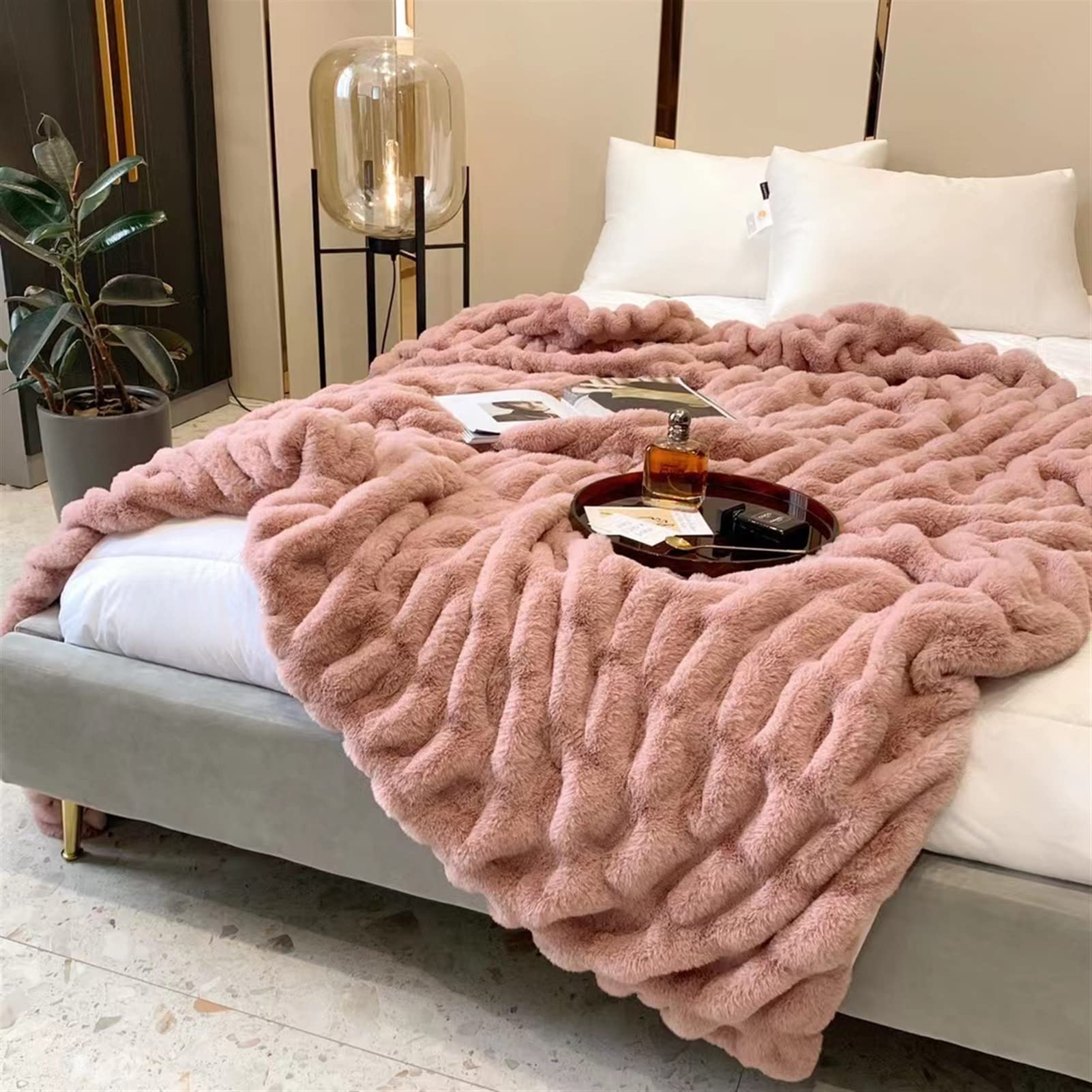 Manta Franela Reversible,Manta Sofá Microfibra,Suave,Caliente,Transpirable para Invierno Rojo 150×200cm