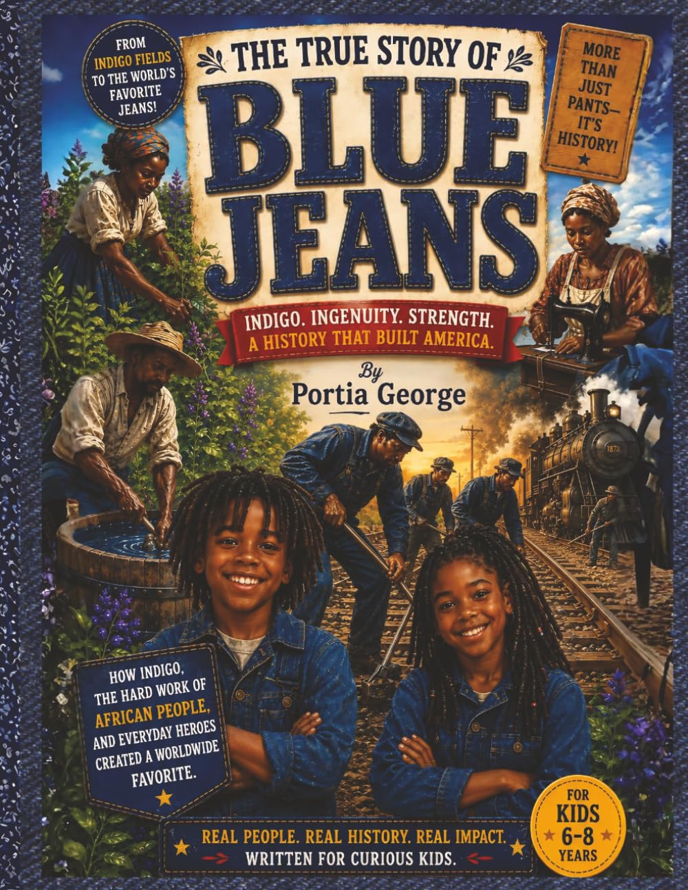 The TRUE STORY OF Blue Jeans: Indigo Ingenuity Strength A History that Built America