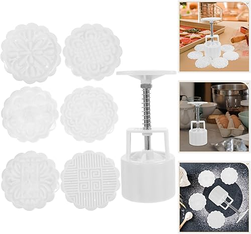 Miniatura 8 de EXCEART 1 Unidades de cubos de azúcar DIY Moon Cake Molds Molde para pastel de luna accesorios para hornear pasteles de luna moldes de pasteles de