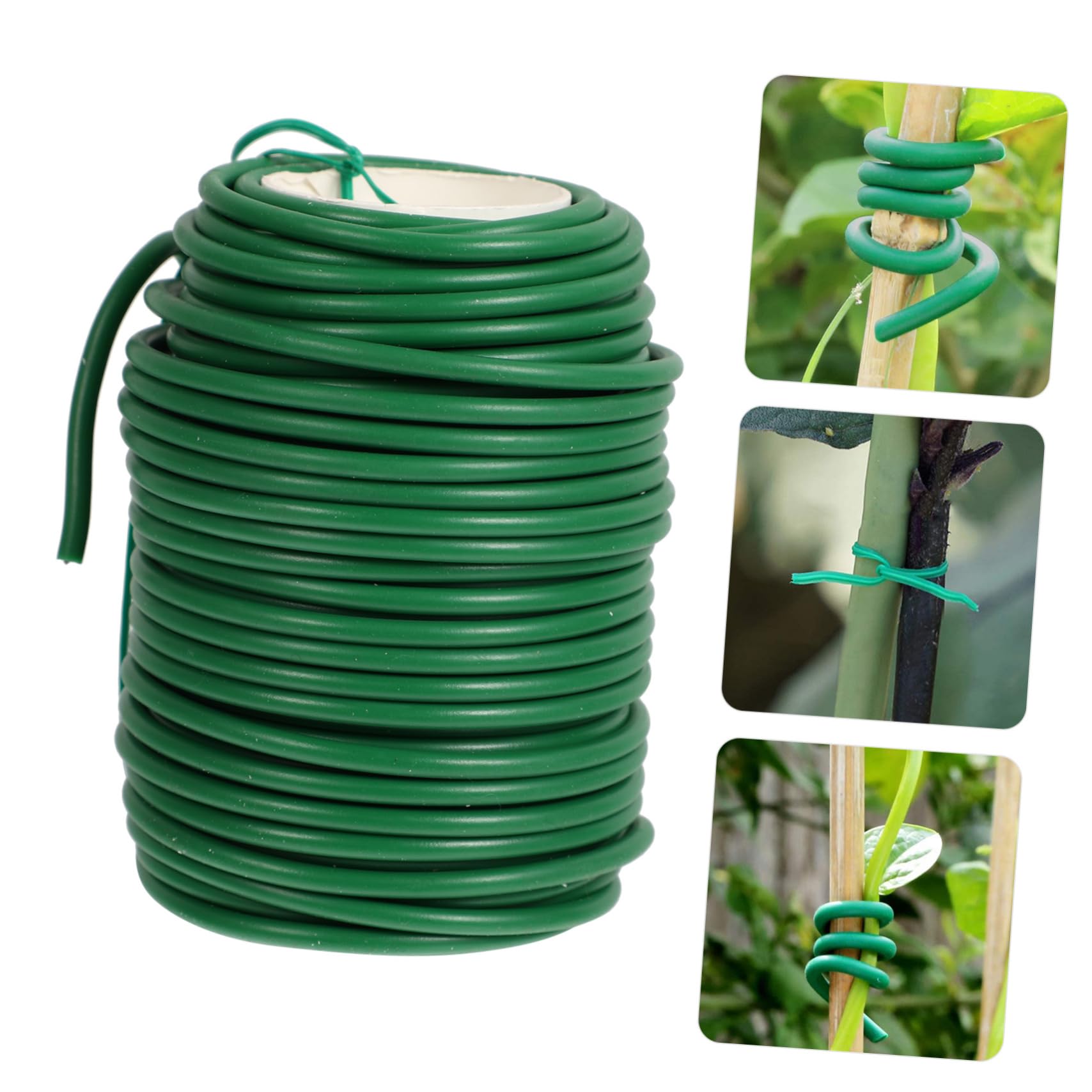 Filo da Giardino Riutilizzabile per Piante Rampicanti, Fissaggio di Rami e Viti, TPR Ferro, Verde, per Casa e Fioristi