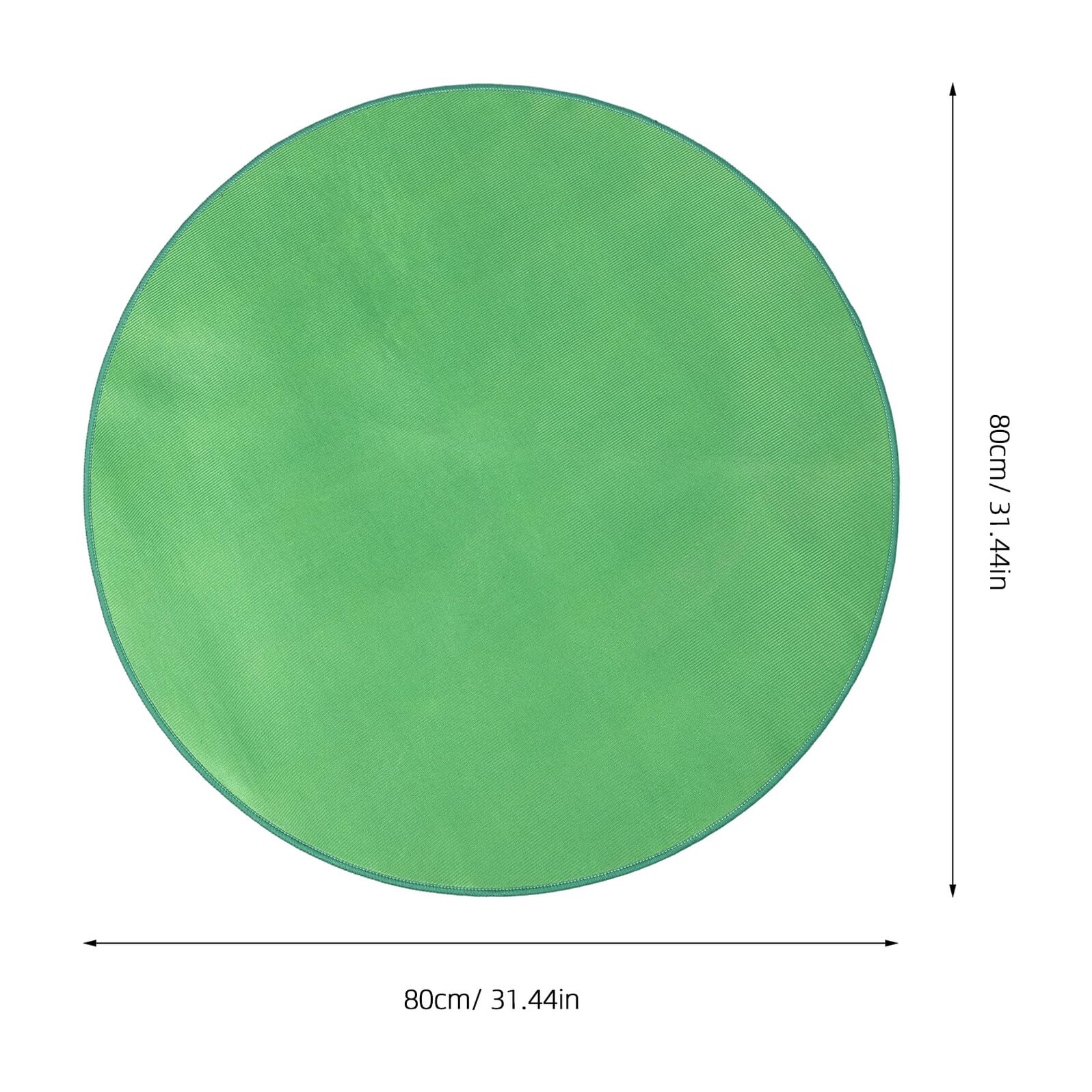 NOLITOY Tapete Redondo para Mesa de Mahjong de 78cm en Flannel Cristal Verde, Protector Fácil de Limpiar Adecuado para Jugar Cartas y Eventos Sociales