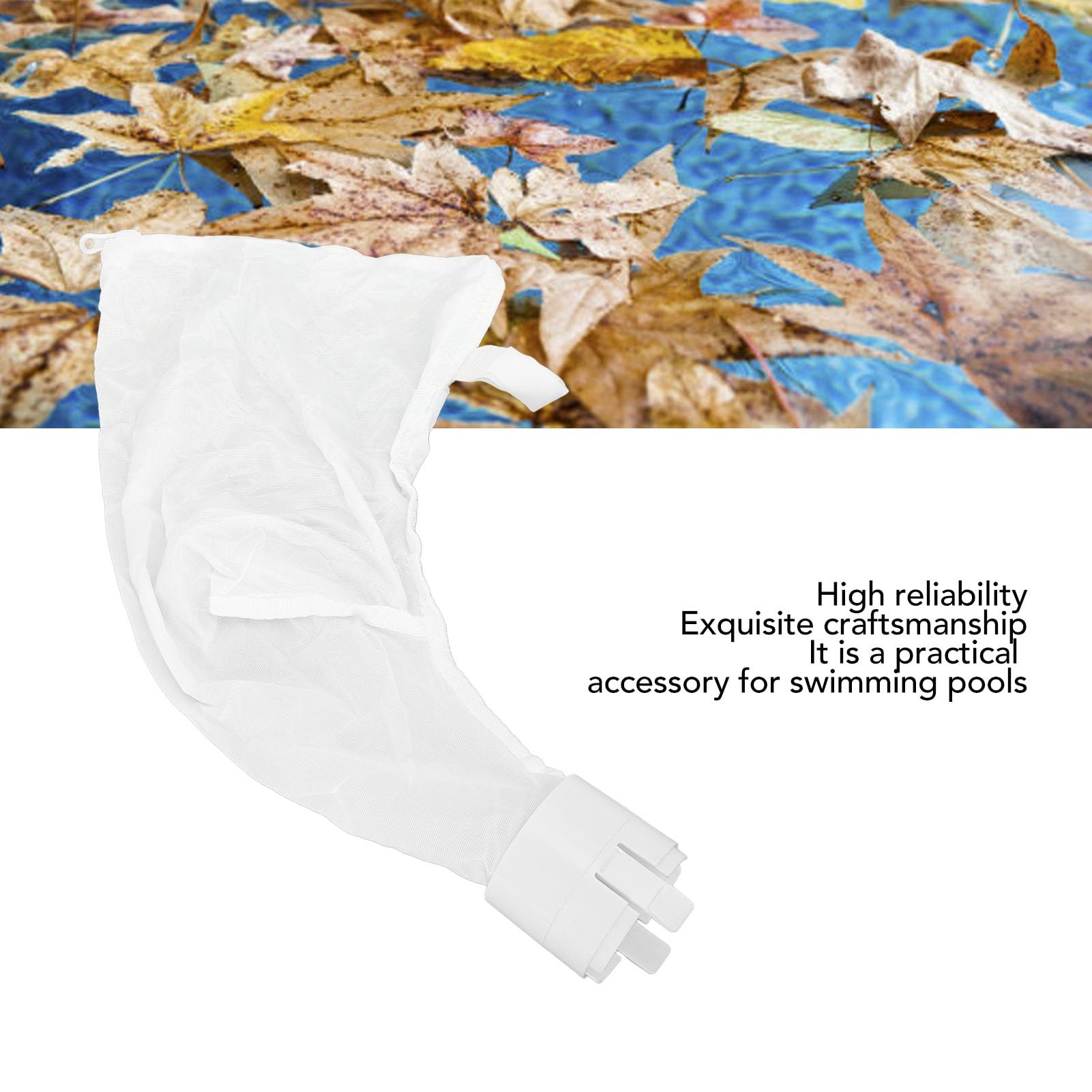 Lot De 2 Sacs Filtrants Pour Piscine Polaris 360 Et 380 Avec Fermeture A Glissiere Et Velcro Blanc 91774402