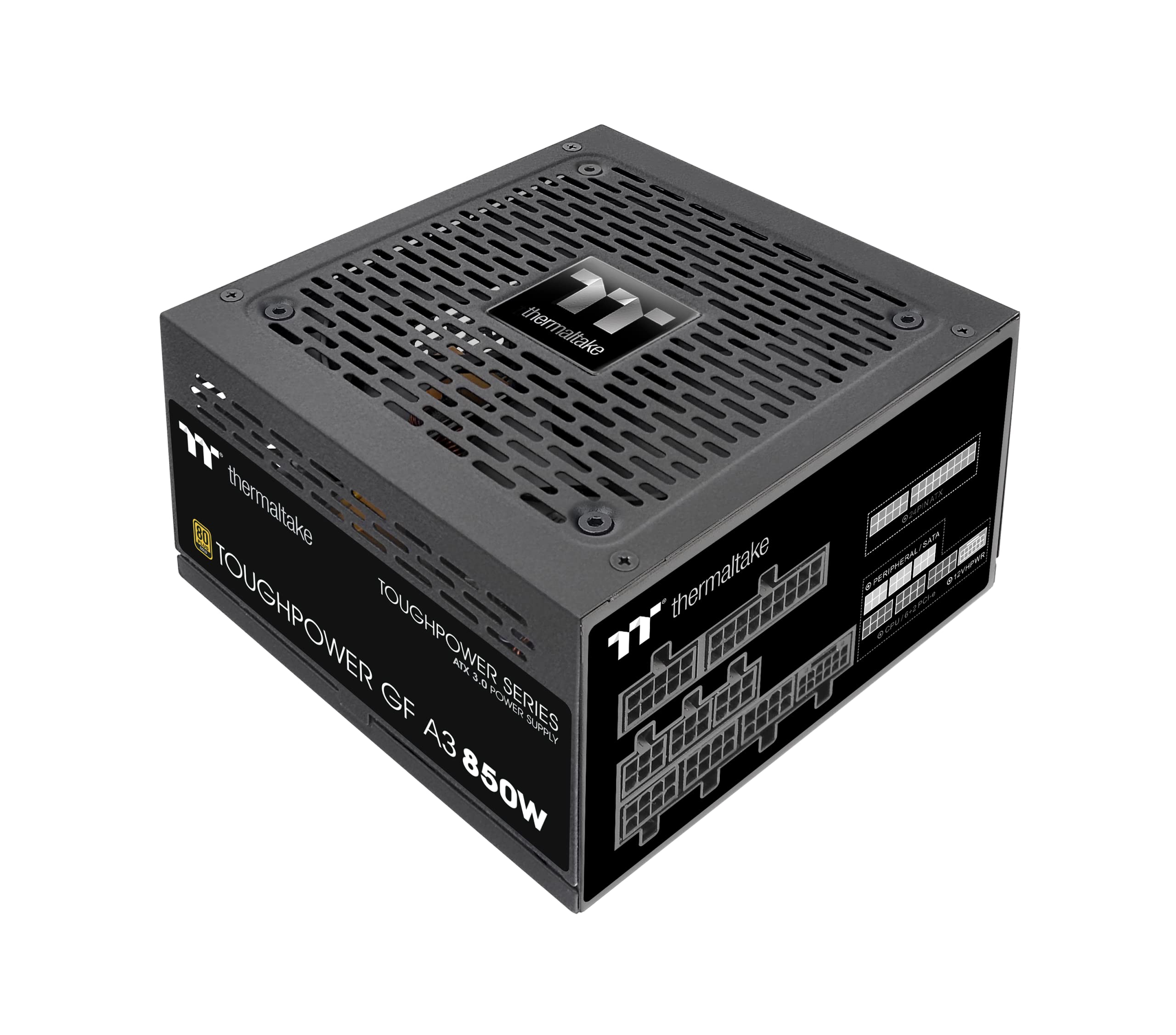 Thermaltake Toughpower GF A3 850W 80+ Gold PCIe Gen5 ATX 3.0 Fully Modular PSU, PS-TPD-0850FNFAGA-H
