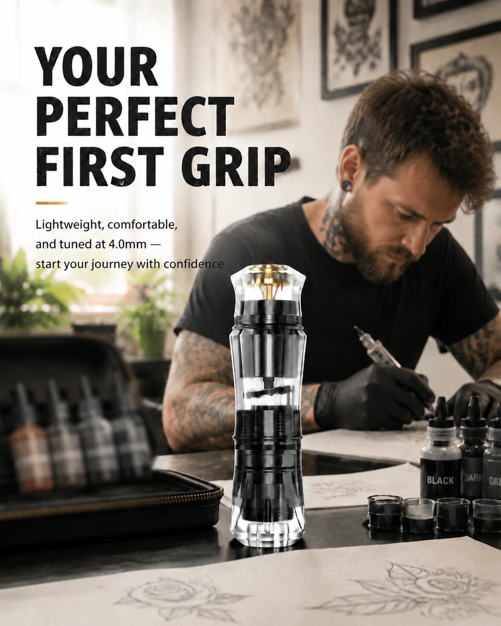 Amazon | POSEIDON タトゥーペンセット コードレス タトゥーガンキット