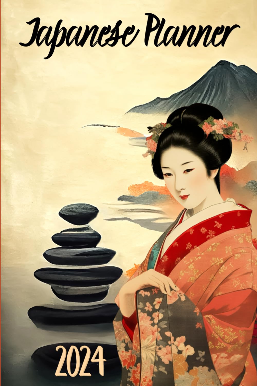 Agenda Japonais 2024 illustré pour organiser vos journées de bureau et de loisirs