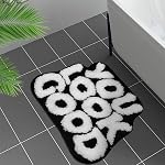 You Look Good Tapis de bain Mignon Rugs de salle de bains, tapis de décoration salle de bain rose doux & Tissu de corail en peluche absorbante, matelas de bain cool et drôle, non lavable à l'eau 25-00x21-00