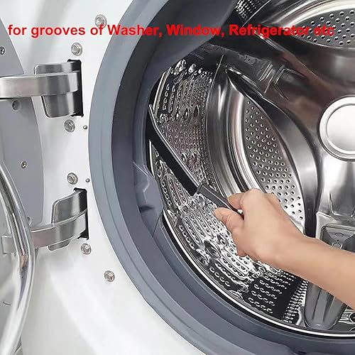 Miniatura 5 de Paquete de 3 cepillos de limpieza de huecos, cepillo de limpieza de hendiduras, cepillo limpiador de lechada de azulejos, cepillo de cerdas duras