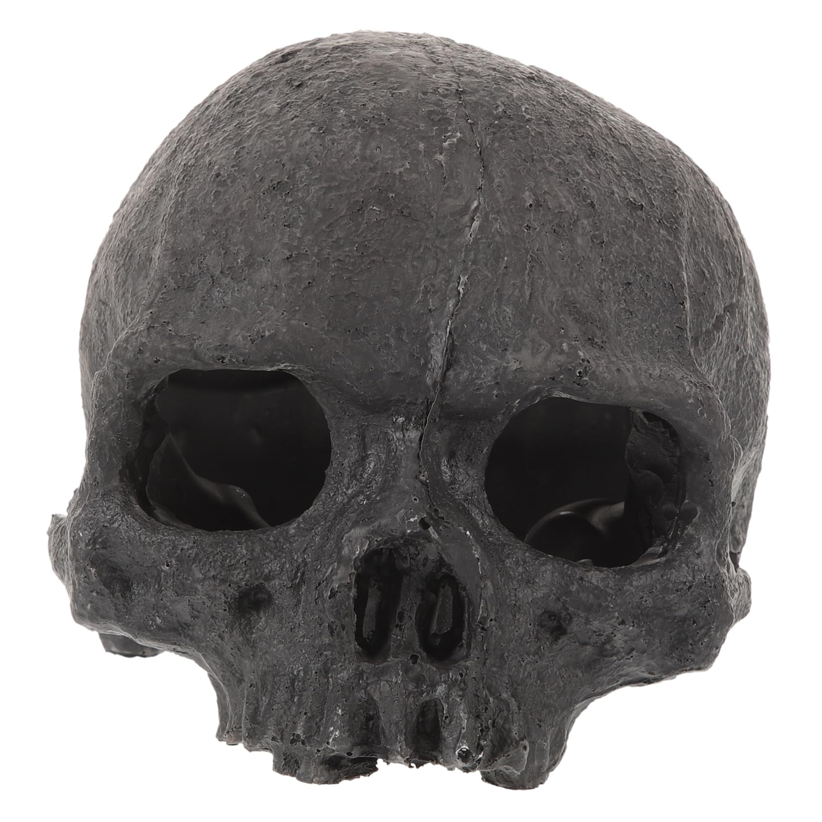 Toddmomy 5pezzi Decorazione Acquario Resina Forma di Teschio Ornamento per Pesci Rifugio per Rettili Design Realistico per Terrari e Acquari per Halloween