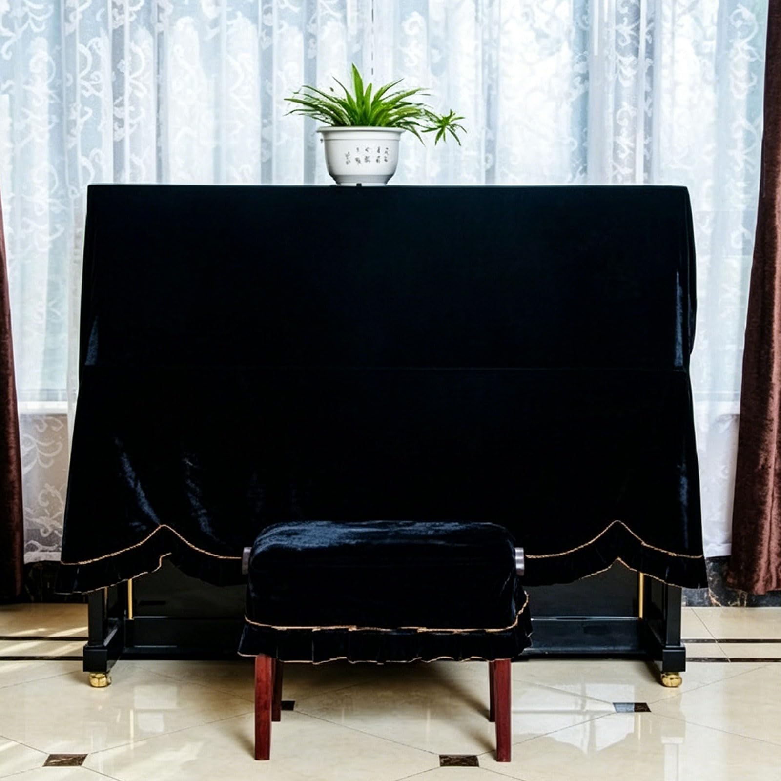 Housse de piano verticale anti-poussière et résistante à l'humidité