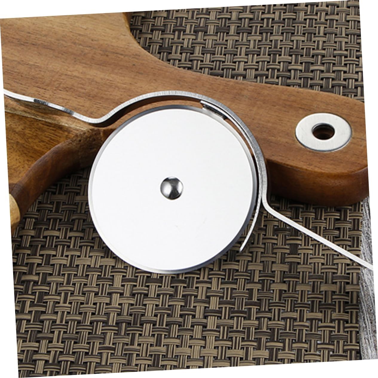 COLLBATH Pizza and Fork Tool Set Stainless Steel Pizza Wheel Cutter with Fork Cake Shovel Perfect for Kitchen