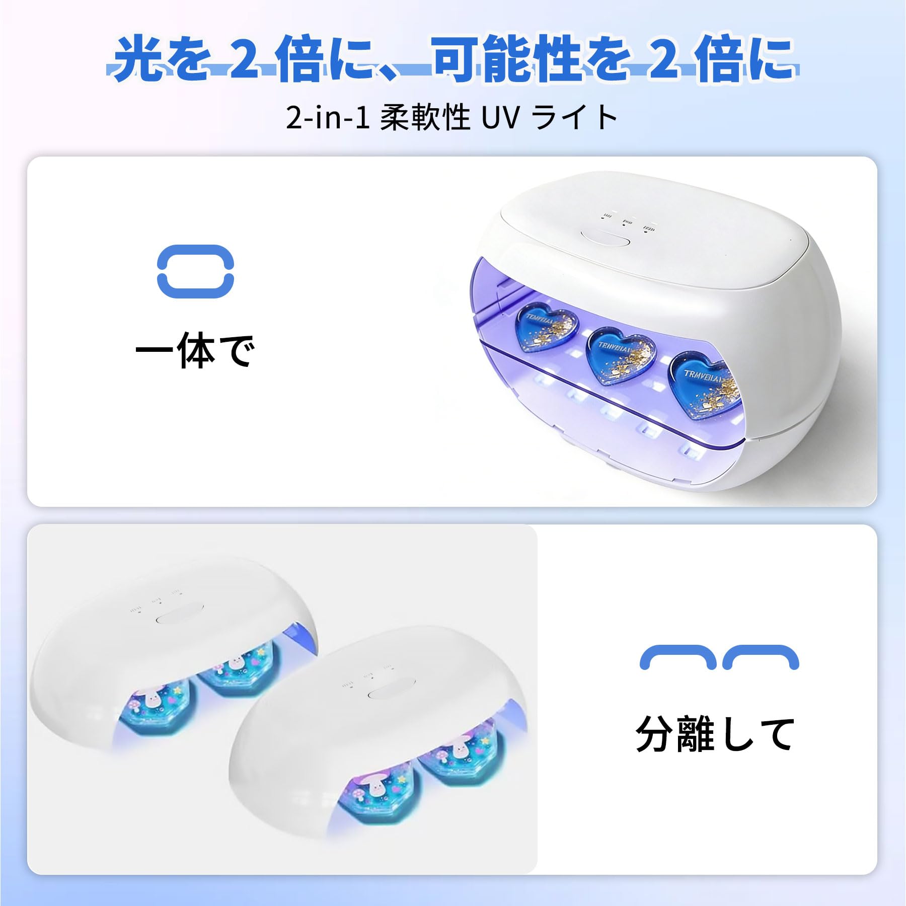 Amazon.co.jp: DonGee UVライト レジン用 UV レジン ライト 2in1 36W