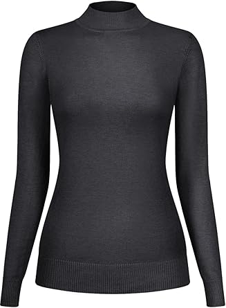 silk mock turtleneck