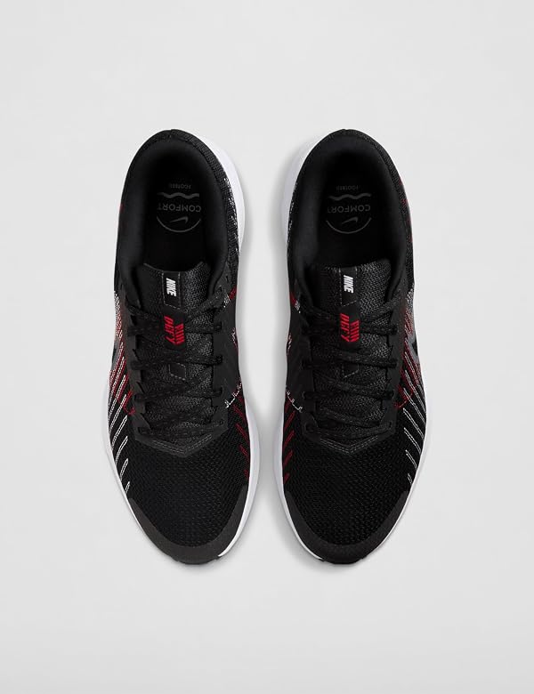 Nike Men's Run Defy Road Running Shoes, Black/Cool Grey-University Red-White, 8 by Nike - Used condition - Image 5