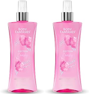 Body Fantasies Signature Fragrance Body Spray, Cotton Candy, 8 Fluid Ounce (Pack of 2)