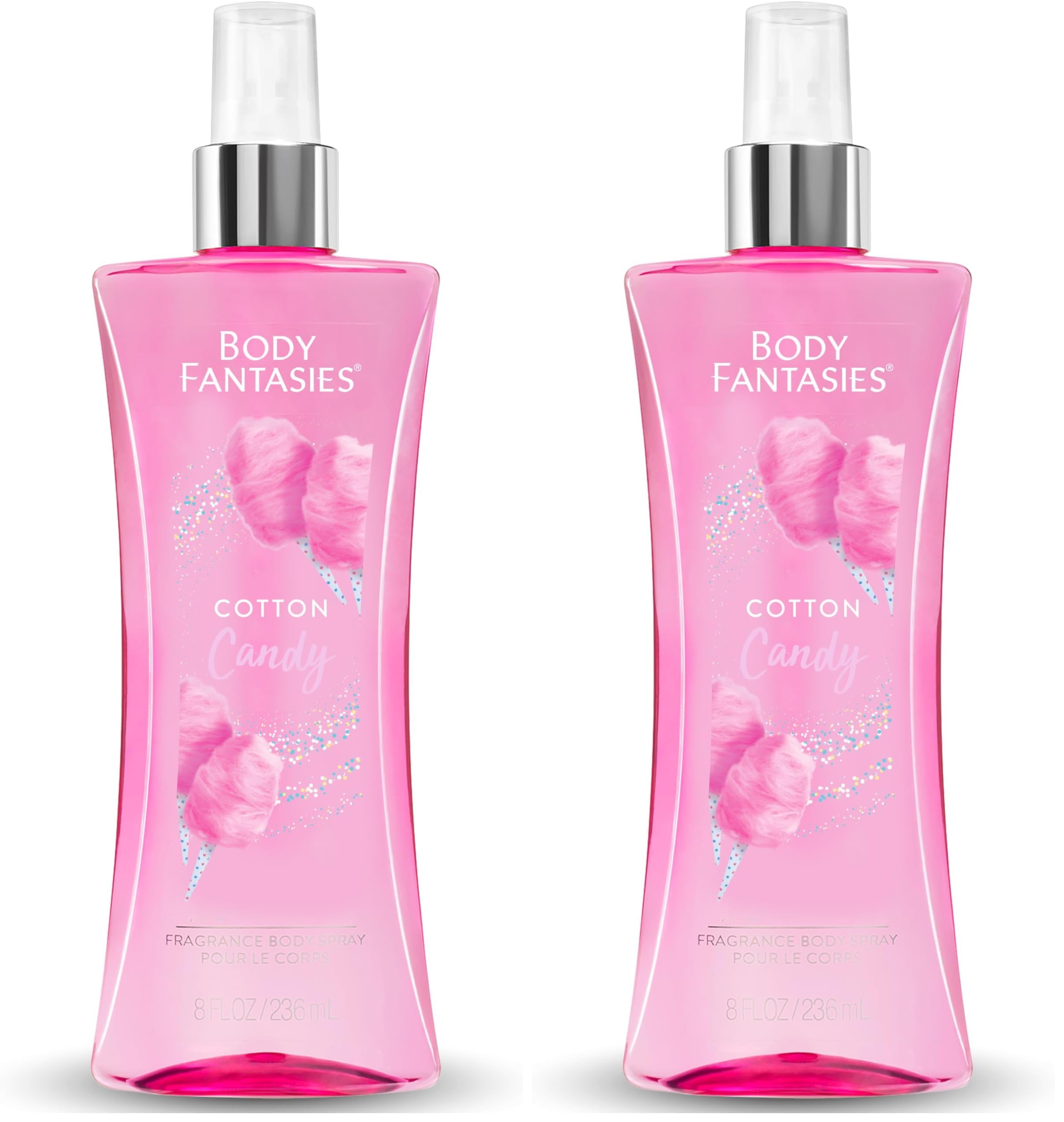 Body Fantasies Signature Fragrance Body Spray, Cotton Candy, 8 Fluid Ounce (Pack of 2)