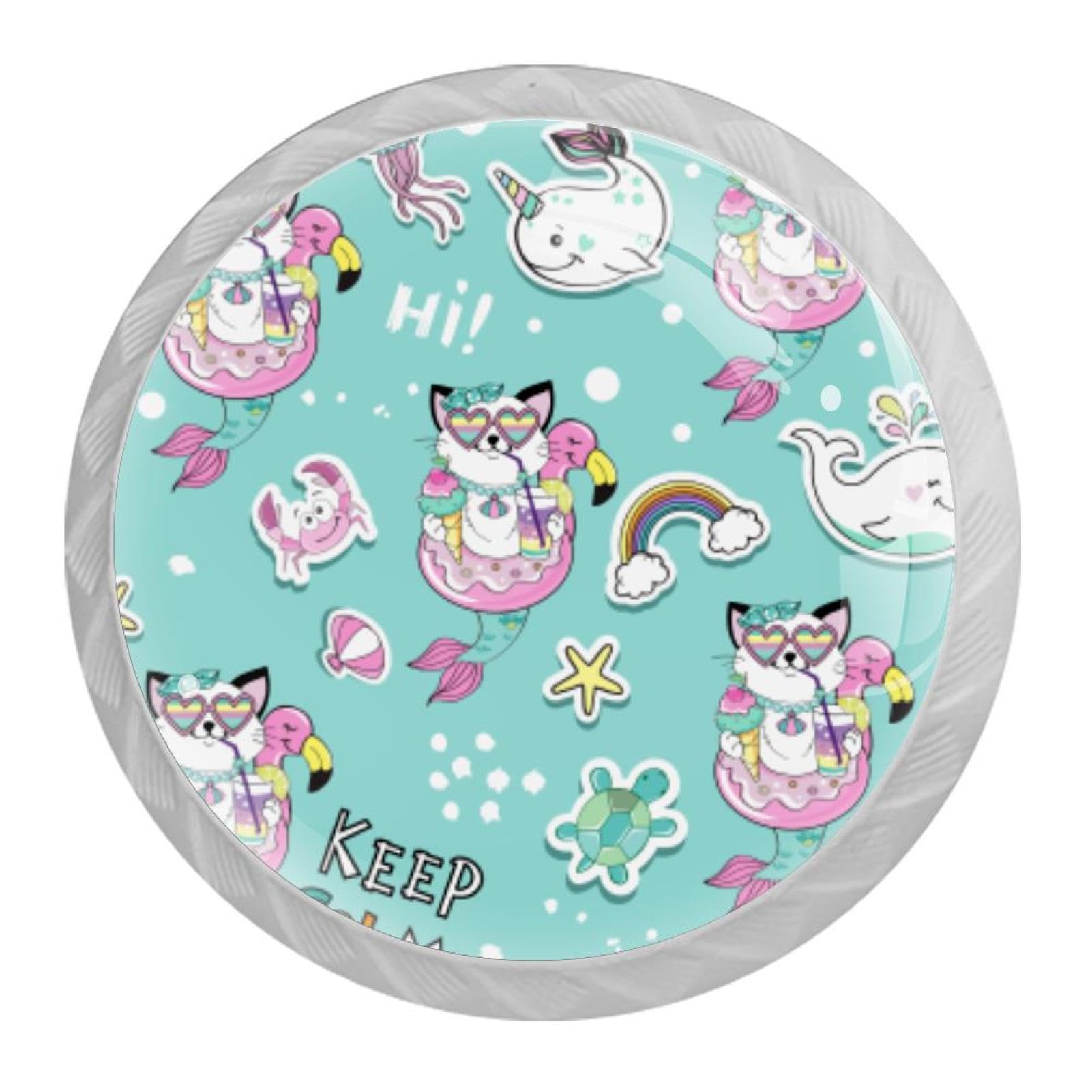 Tqmspg Multi Cute Cat Crab Pattern