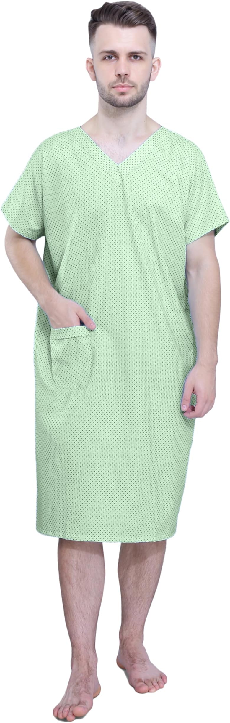 UNIFORM CRAFT Unisex Patient Gown | Comfortable Patient Wear for Men and Women Made of Light Weight Spun