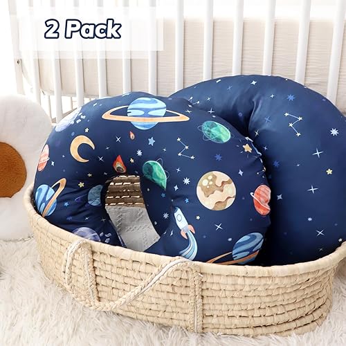 Miniatura 2 de Pea Pod Fundas de almohada de lactancia, paquete de 2 fundas suaves y adorables para almohadas de lactancia, cómodas fundas elásticas para almohadas