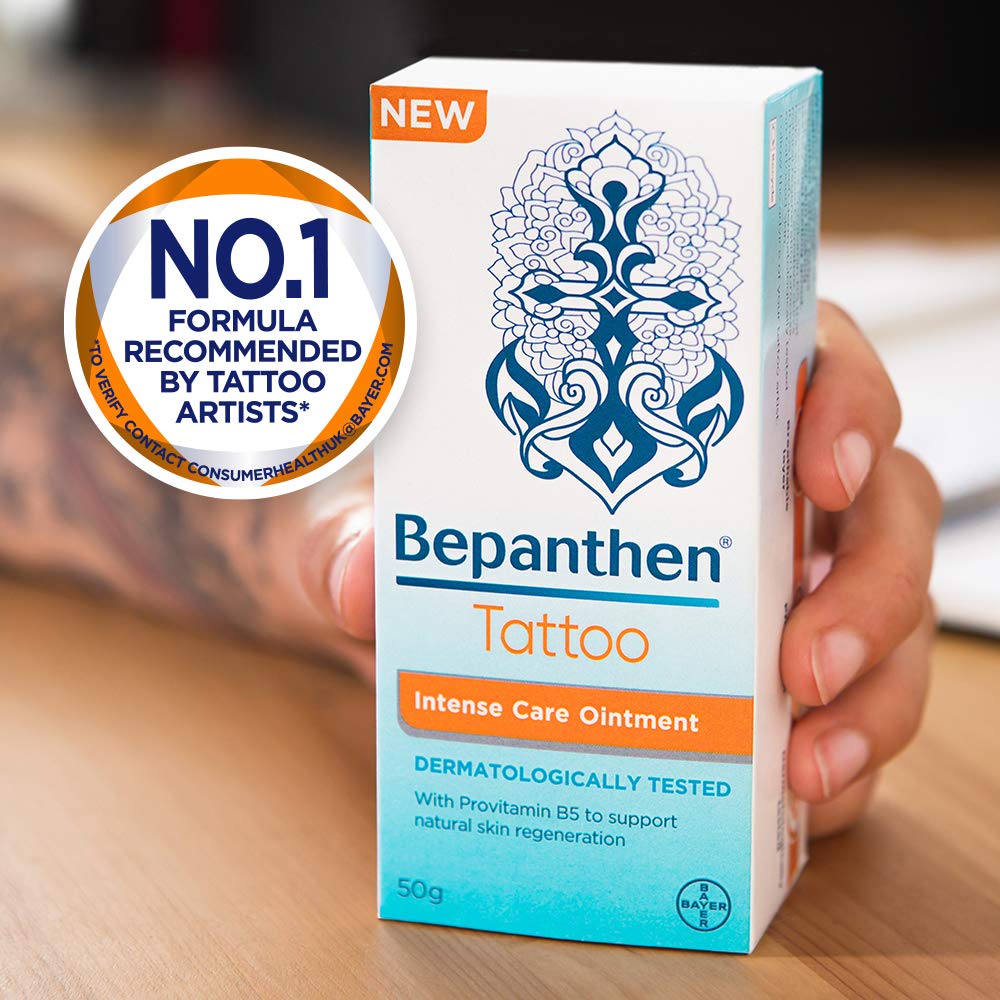 Bepanthen Tattoo Intense Care Ointment, Made with Provitamin B5, 50 g