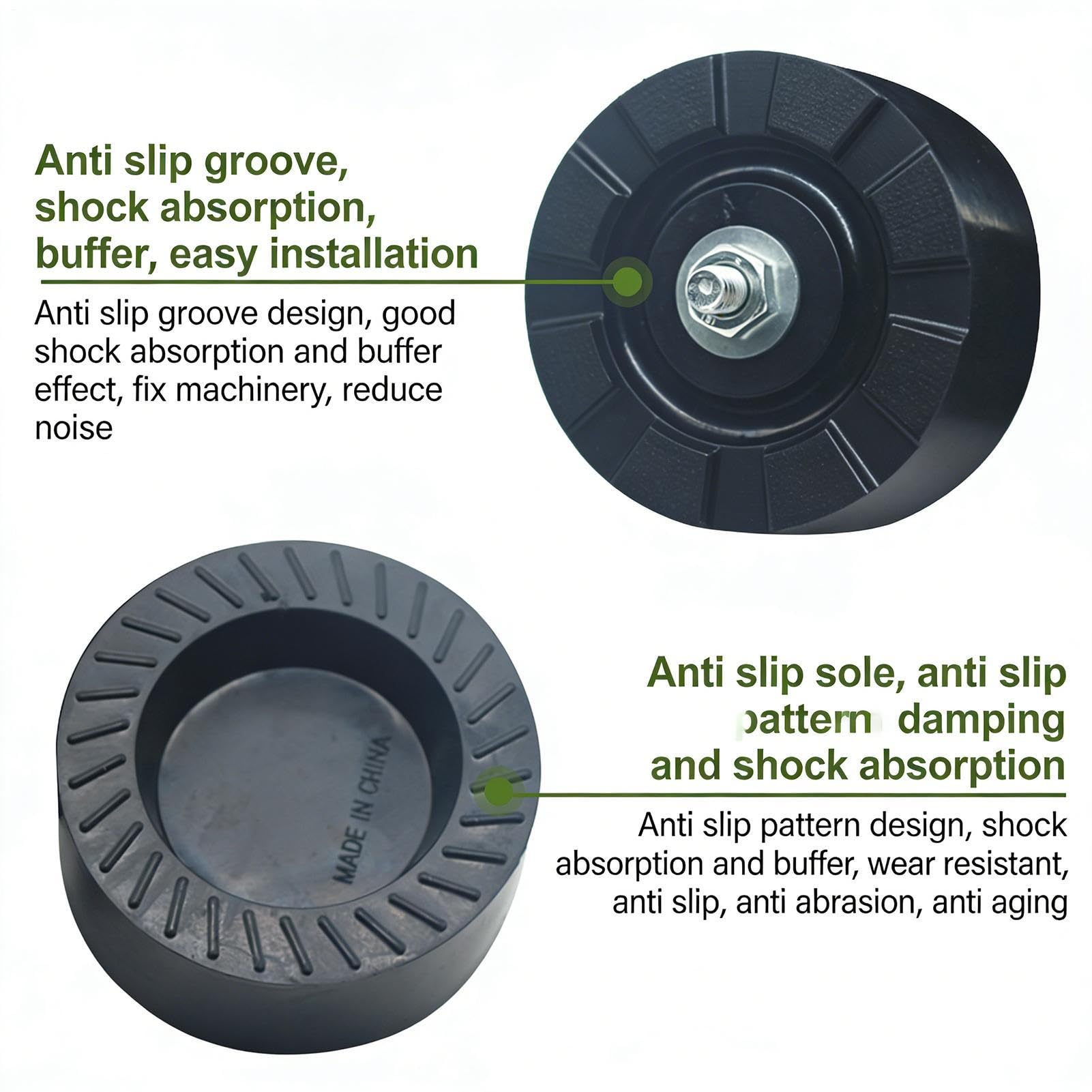 Coussinets anti-vibrations pour climatisation 4 pièces Fournitures