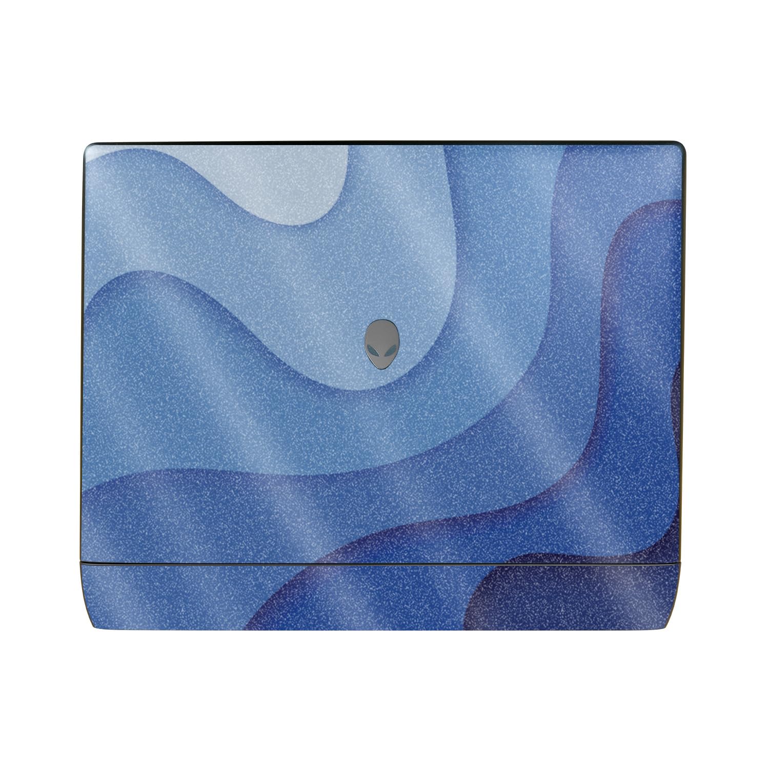 Glossy Glitter Laptop Skin Compatible with Alienware 16 Area-51 (2025) - Papercraft Blue - Premium 3M Vinyl Protective Wrap Decal Cover - Easy to Apply | Crafted in The USA by MightySkins