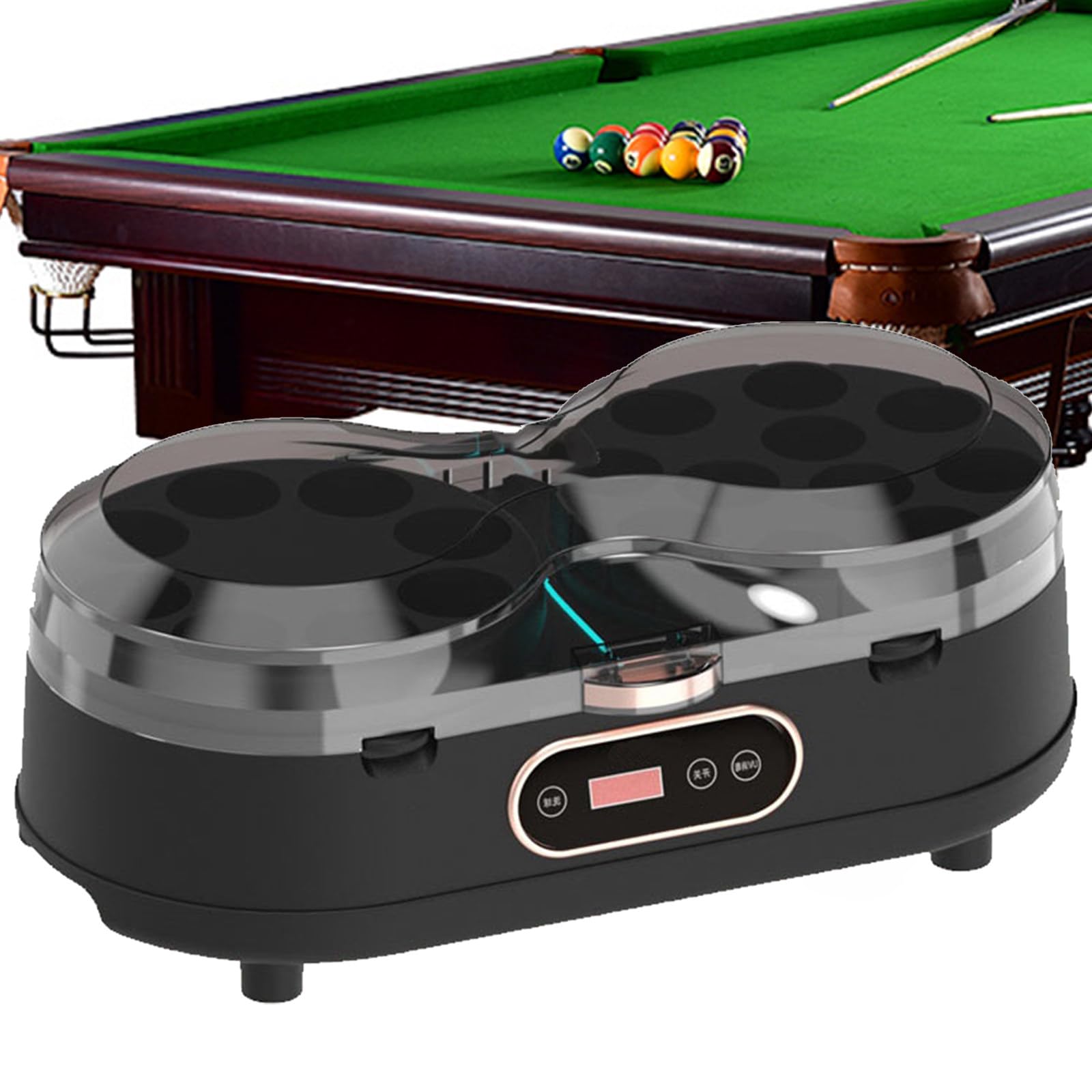 Naturalpowev Billiard Ball Cleaner and Polisher, British Billiard/Snooker Balls Black-22-Ball