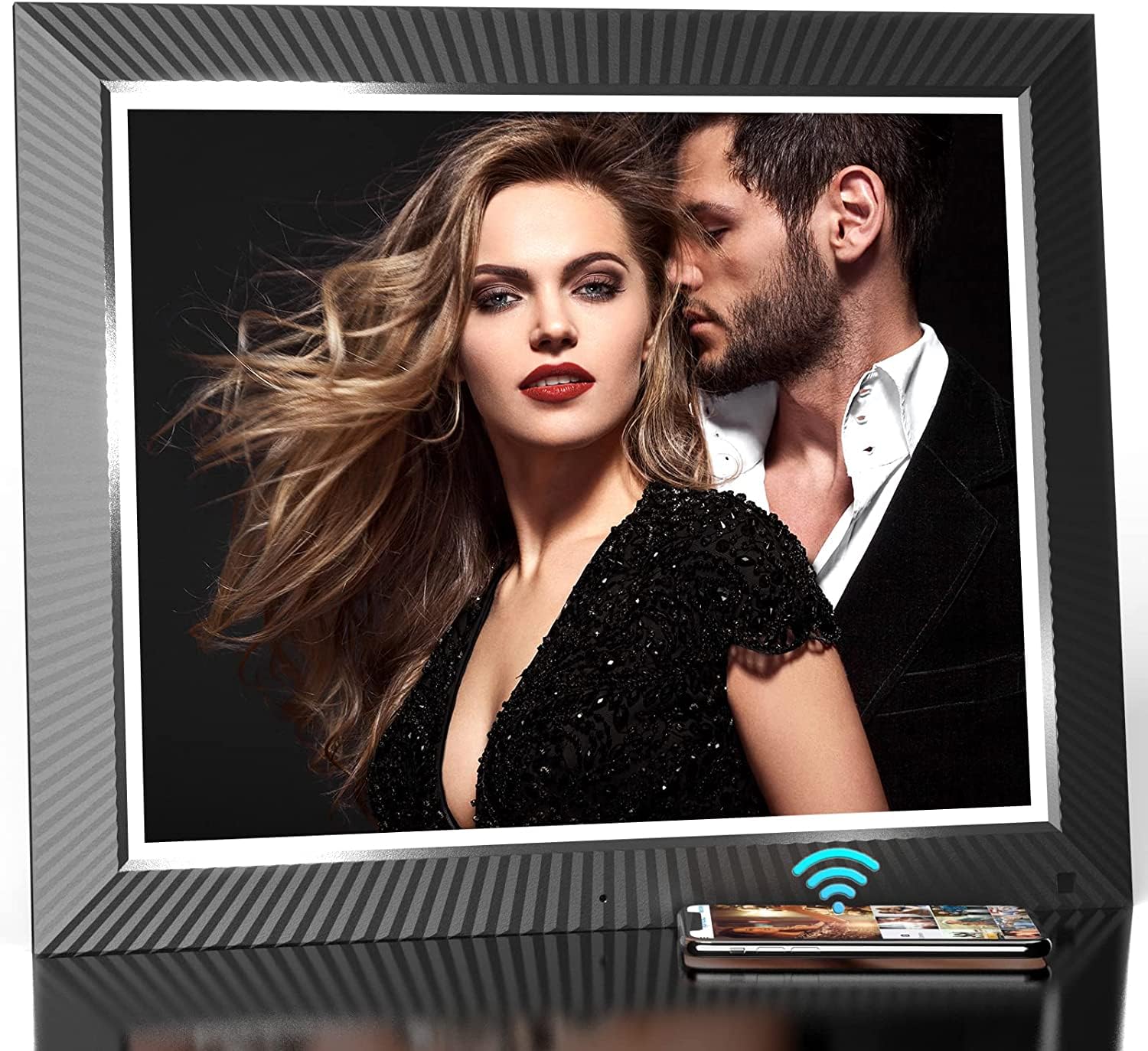 Photo 1 of 17 inch 32GB Dual-WiFi Large Digital Photo Frame - Electronic Photo Frame USB, Motion Sensor, Send Pictures and Videos via App Email to The WiFi Photo Frame, Unlimited Cloud Storage, Wall Mountable