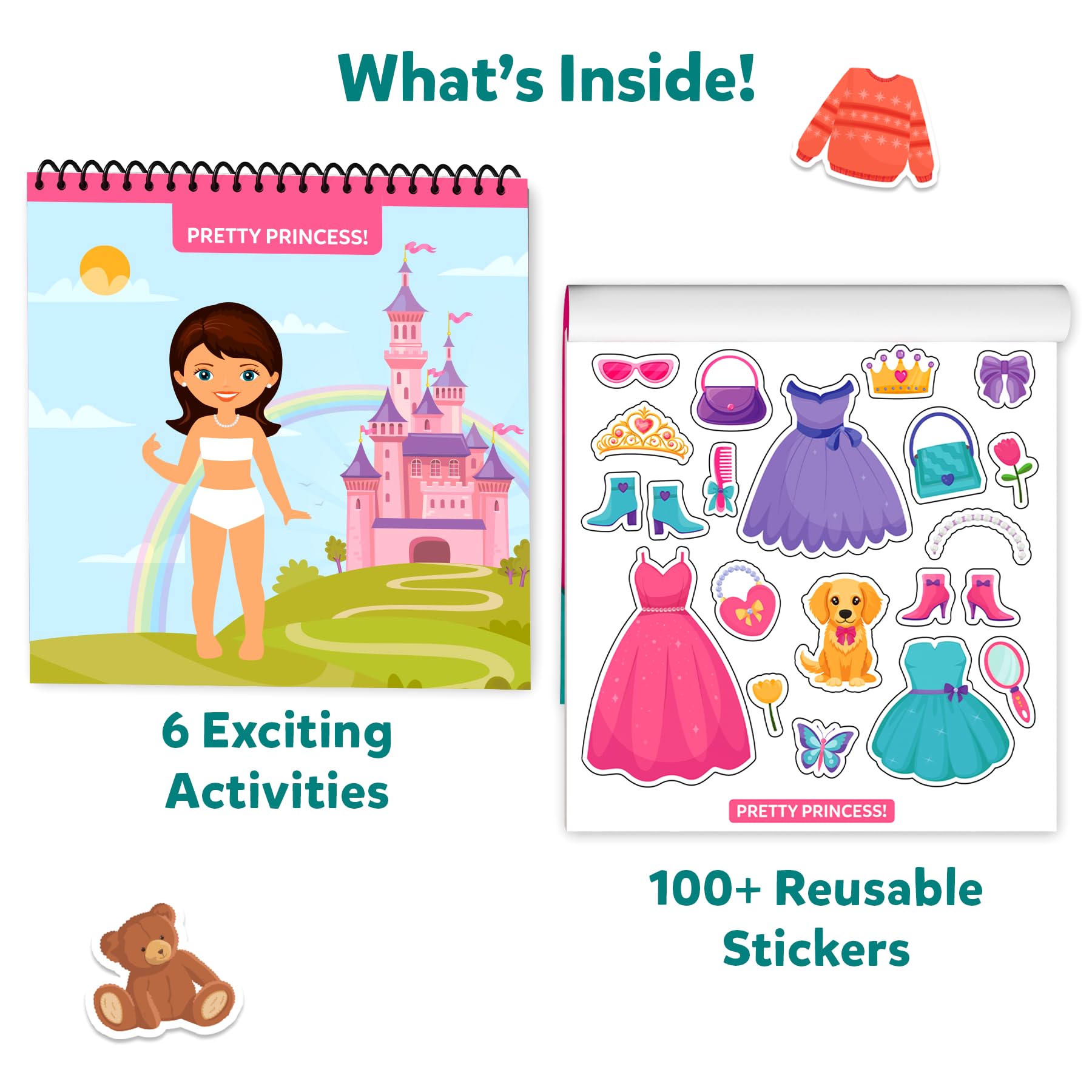 Skillmatics Reusable Sticker Activity Book, Peelies, 100+ Reusable Cling Stickers, 6 Pictures - Image 3