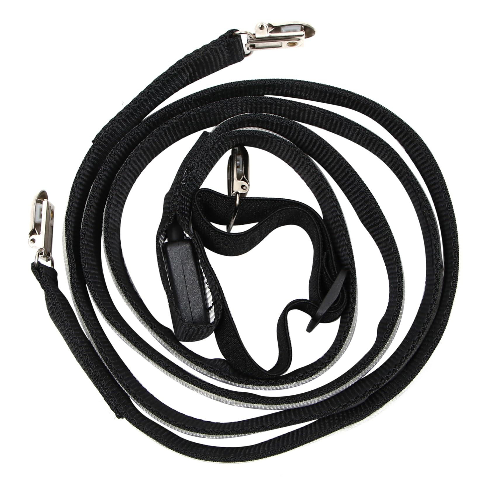 TOVINANNA Led Men's Suspenders Black Men's Elastic Clip-on Suspenders Led Lights Fashionable Unisex Trouser Straps for Festival