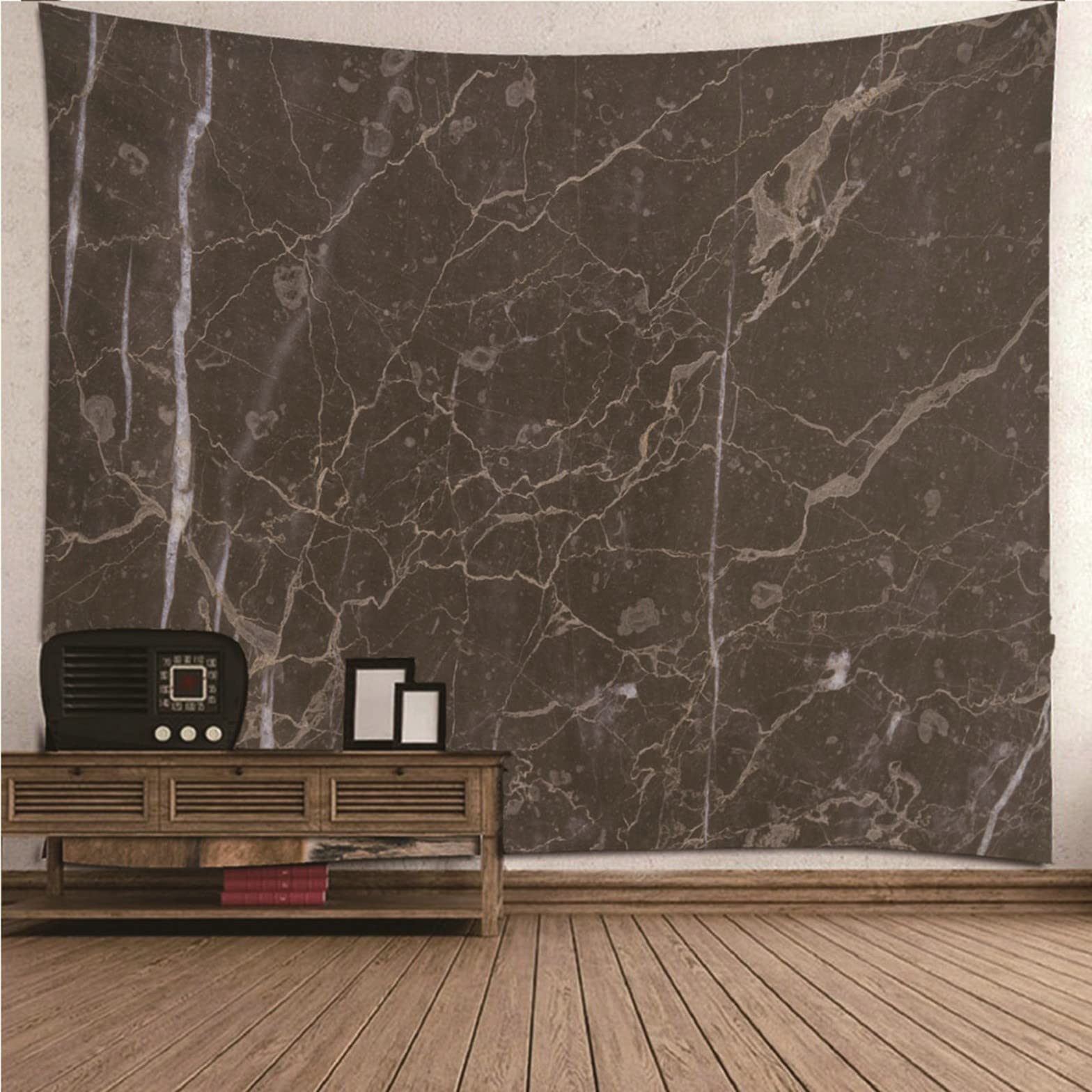 Ethereval Wall Covering Kitchen Tapestries For Bedroom Aesthetic Small Marble Pattern Tapestry Indie Spiritual Gray Wall Hangings Fabric Decorations 260x240cm