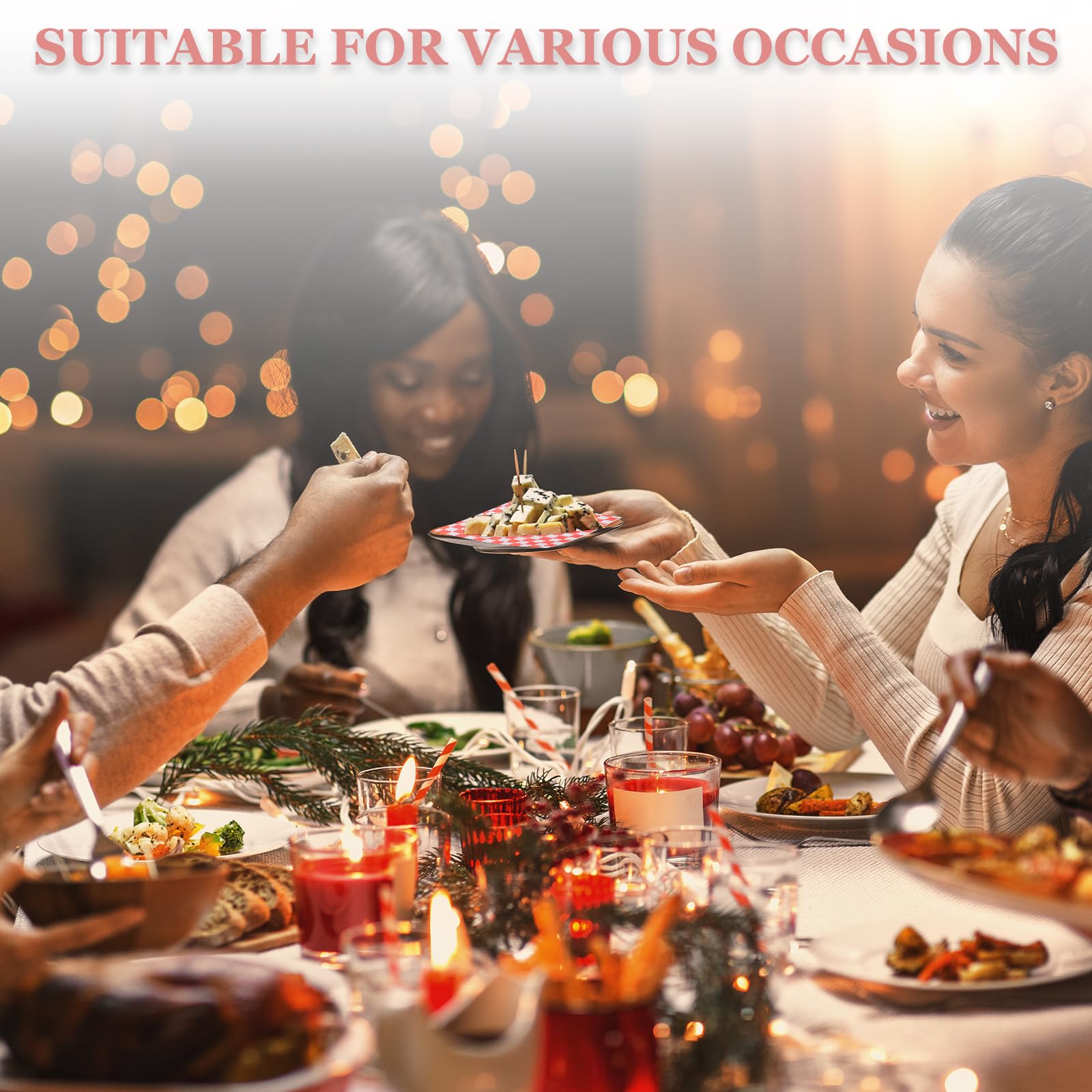 PATIKIL Fogli Di Carta Cerata 15cm x 15cm, 100Pz Carta Assorbente Per Alimenti Con Motivo A Quadri Per Panificio Caffetteria Cucina Domestica Fai Da Te, Blu