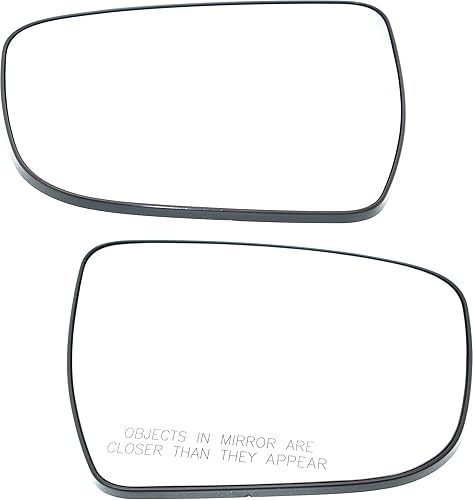 Garage-Pro Juego de 2 espejos laterales para conductor y pasajero, compatibles con Nissan Juke 2015-2017 con placa de respaldo