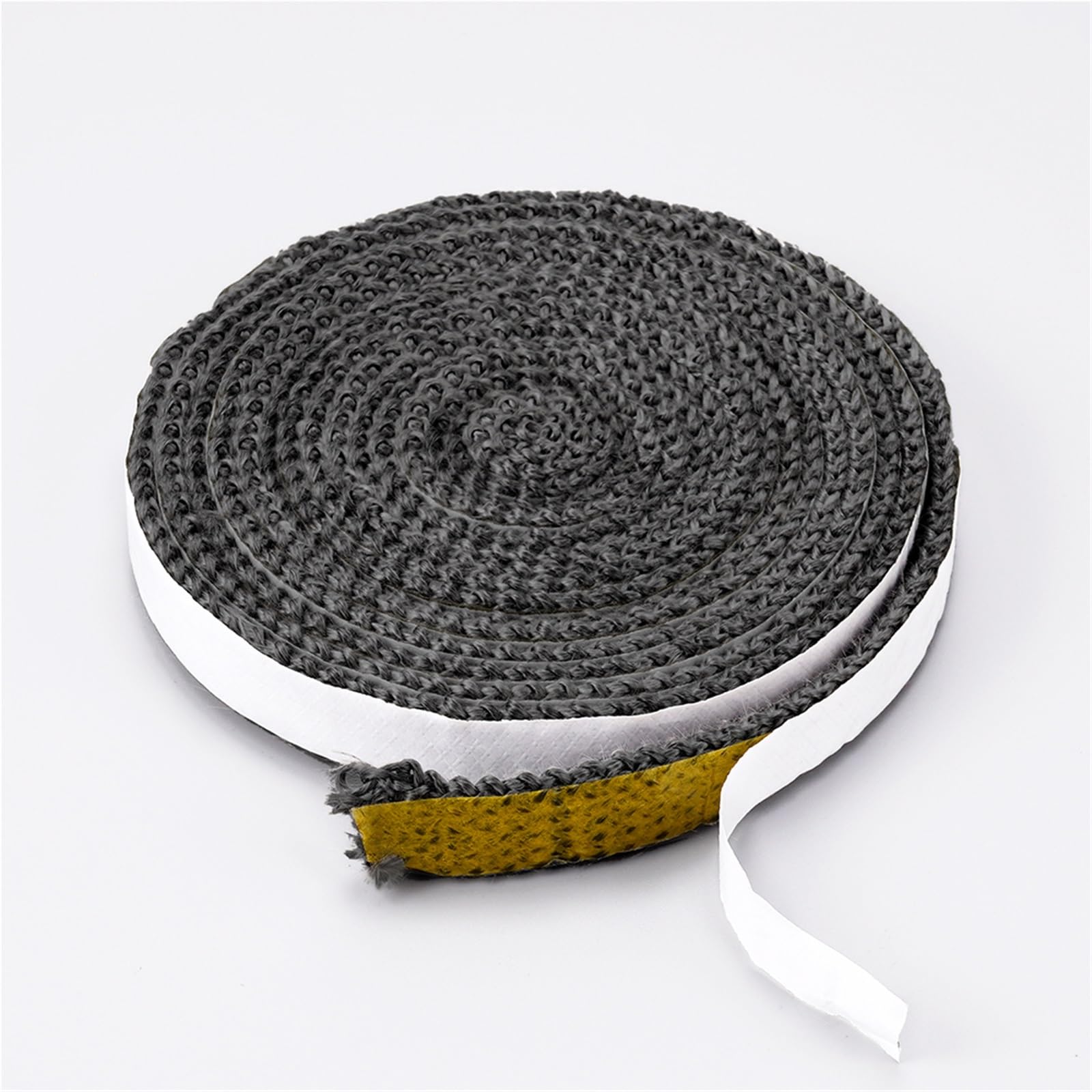 Guarnizione Stufa a Legna Corda for stufe piatte nera da 2 m/3,0 m | Corda sigillante autoadesiva for porta camino in fibra di vetro da 10 mm/15 mm(15x3.0mm-3.0m)