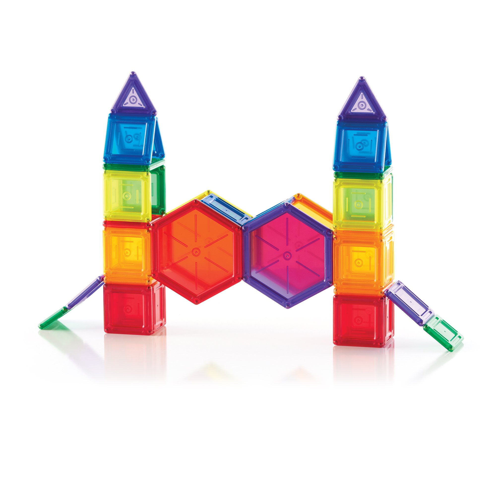 Amazon.com: PowerClix Solids Magnetic Building Blocks Set