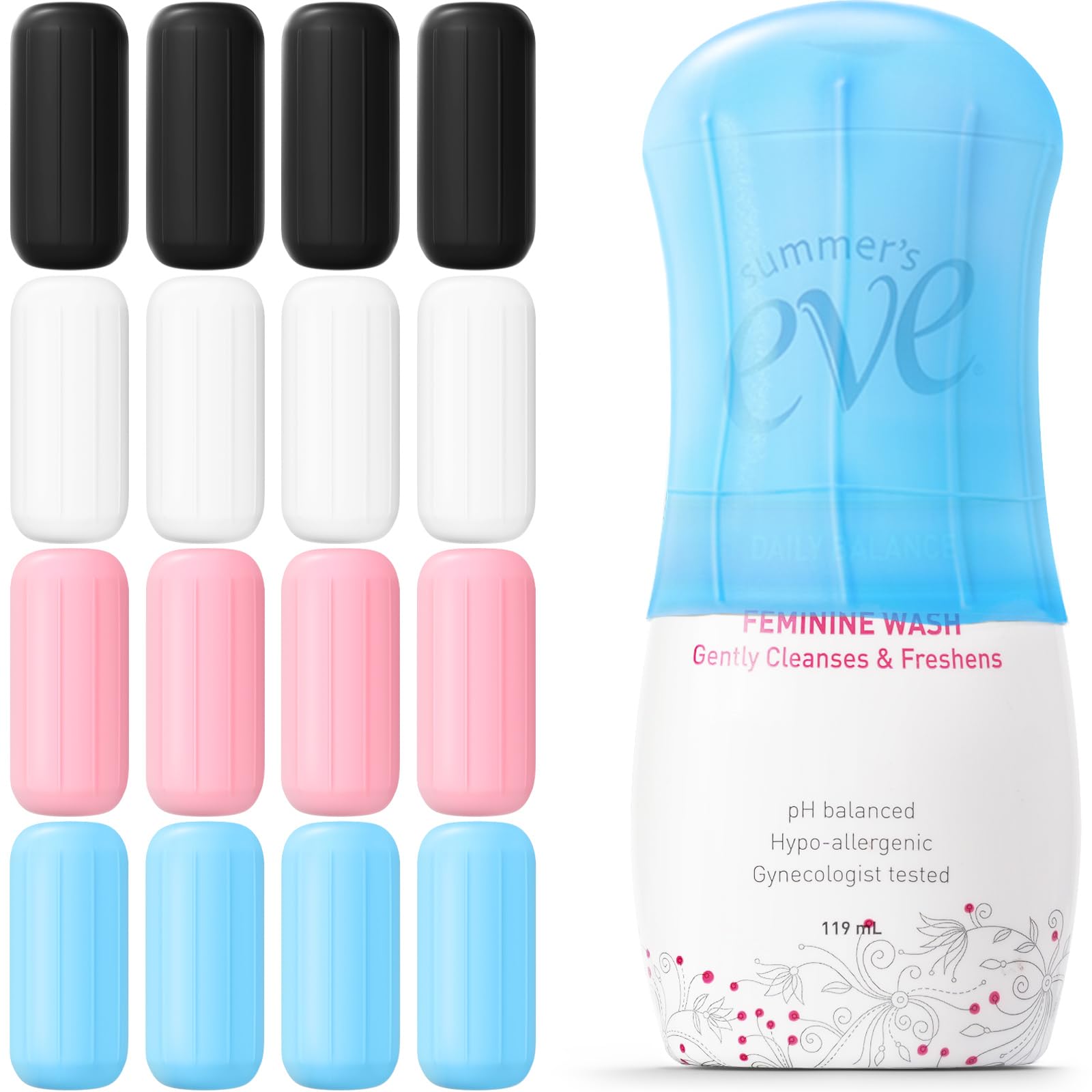 16 Pack Silicone Bottle Cover,Travel Essential for Women Men,Cruise Ship Essentials 2025,Beach Vacation Essentials,Travel Size Toiletries,Airplane Travels Accessories Elastic Sleeves for Leak Proofing