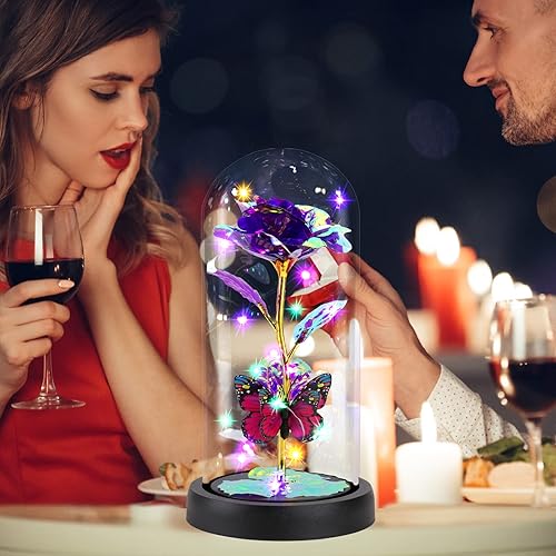 Miniatura 22 de Regalos para mamá para el día de San Valentín, regalos de rosas para mujeres, rosa de la bella y la bestia, regalo para el día de San Valentín