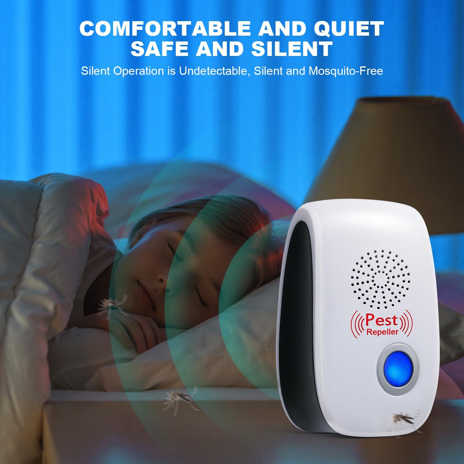 Flintronic 6 szt. ultradźwiękowa mysz odstraszająca mysz, ultradźwiękowy odstraszacz szkodników, ultradźwiękowy środek odstraszający komary, urządzenie do usuwania karaluchów, pająków, mrówek