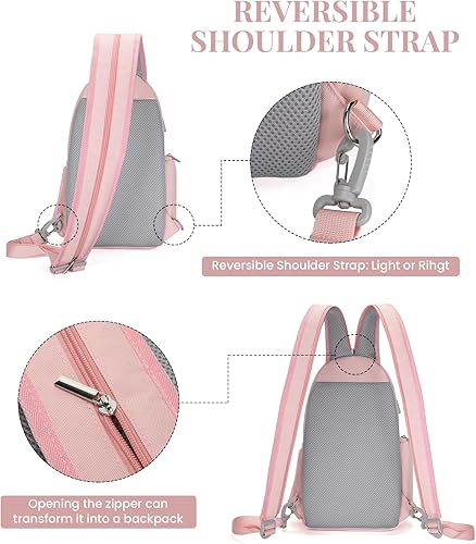 Miniatura 9 de BAIGIO Mochila para cámara pequeña para fotógrafos, resistente al agua, bolsa cruzada para cámara, mochila de viaje Caemra para cámara DSLR SLR sin