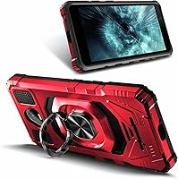 Vista 2 de Funda diseñada para Schok Volt SV55 con protector de pantalla [vidrio templado], funda protectora a prueba de golpes [grado militar] con soporte