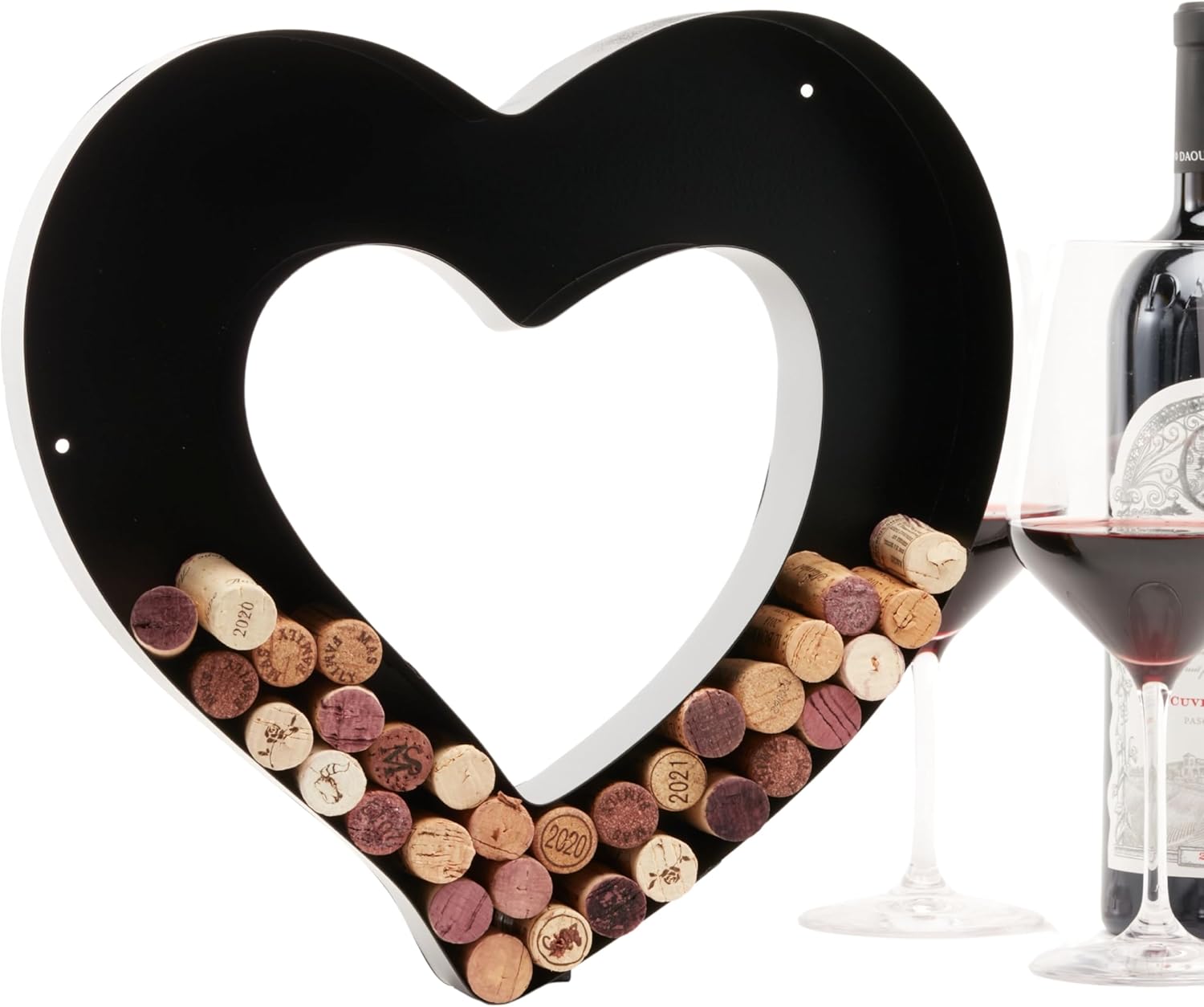 Wine Cork Holder (Heart) Decorative Wine Cork
