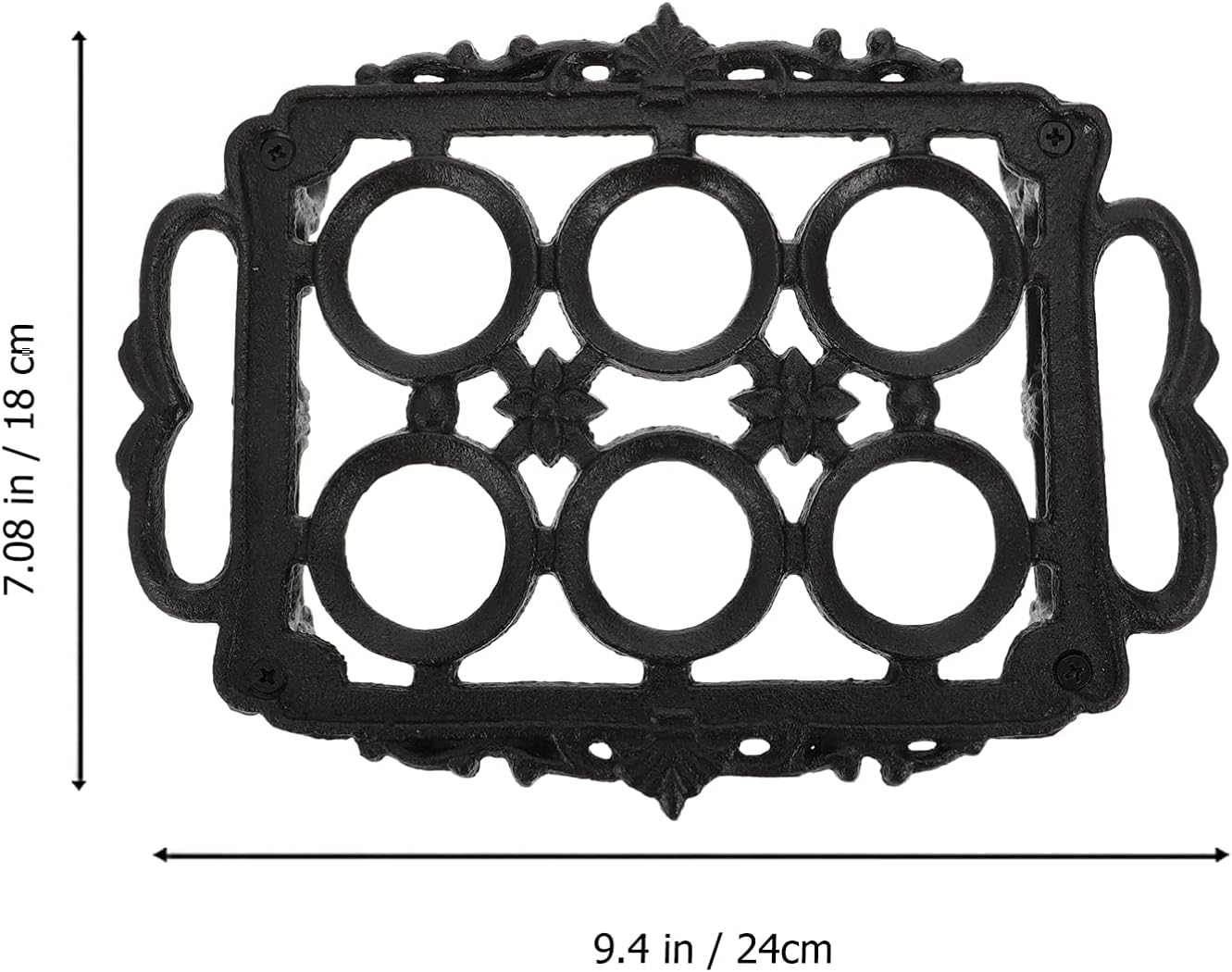 DOITOOL Iron Egg Holder Heavy Duty Retro Cast Iron Eggs Rack Stroage Display Organizer for Kitchen Countertop Farmhouse Decor