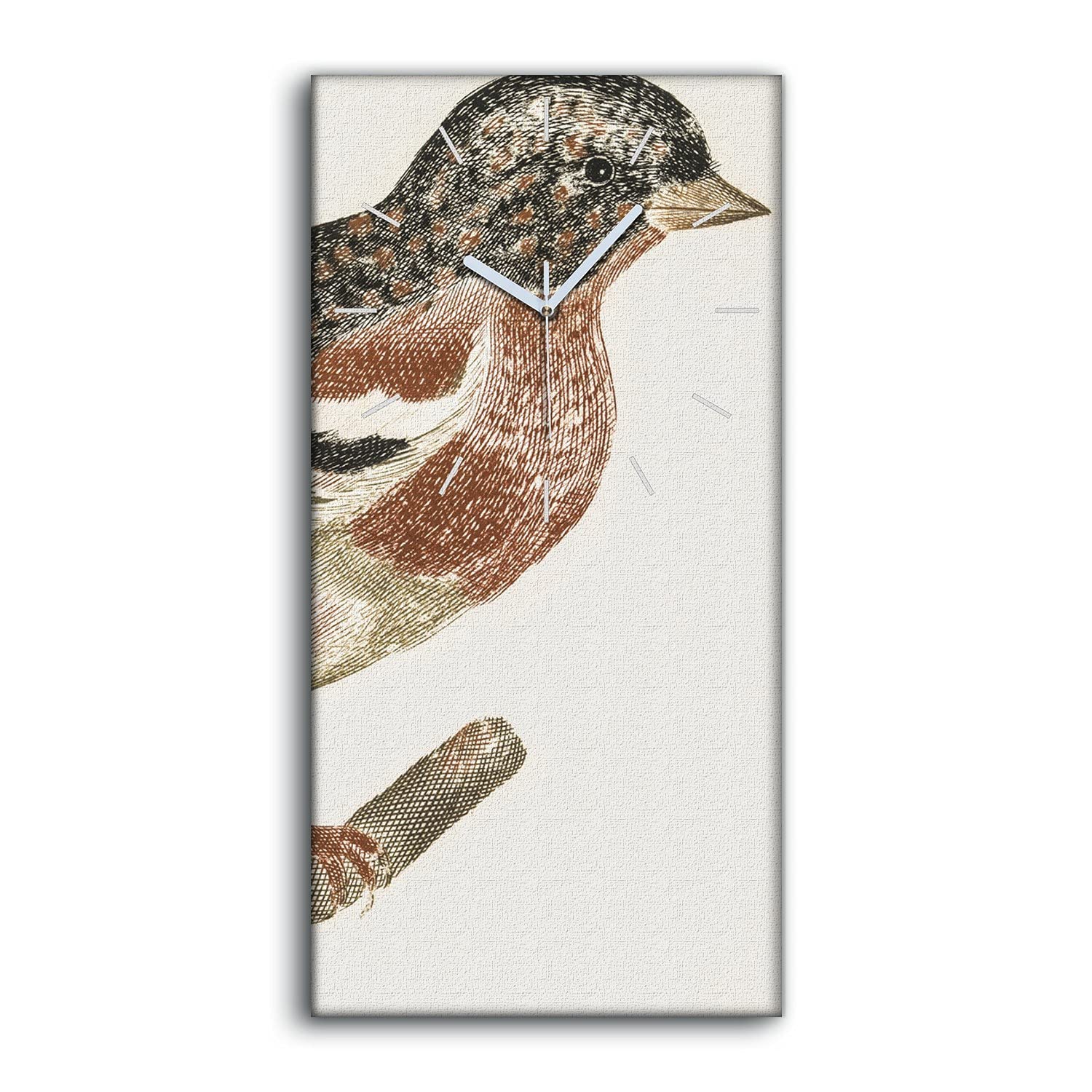 Horloge sur Toile Salon et Chambre Décoration Art Mural Image Oiseau Naturelle
