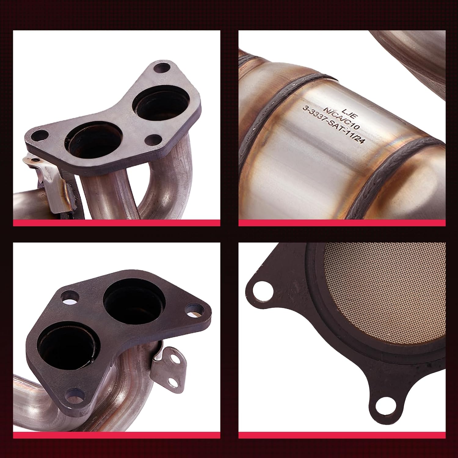 BDFHYK Catalytic Converter Exhaust Manifold for Subaru Forester 11-16, Crosstrek 16, XV Crosstrek 13-15, Impreza 12-16, Legacy/Outback 13-14 2.0L 2.5L H4,409 16689 17367 44620AC580